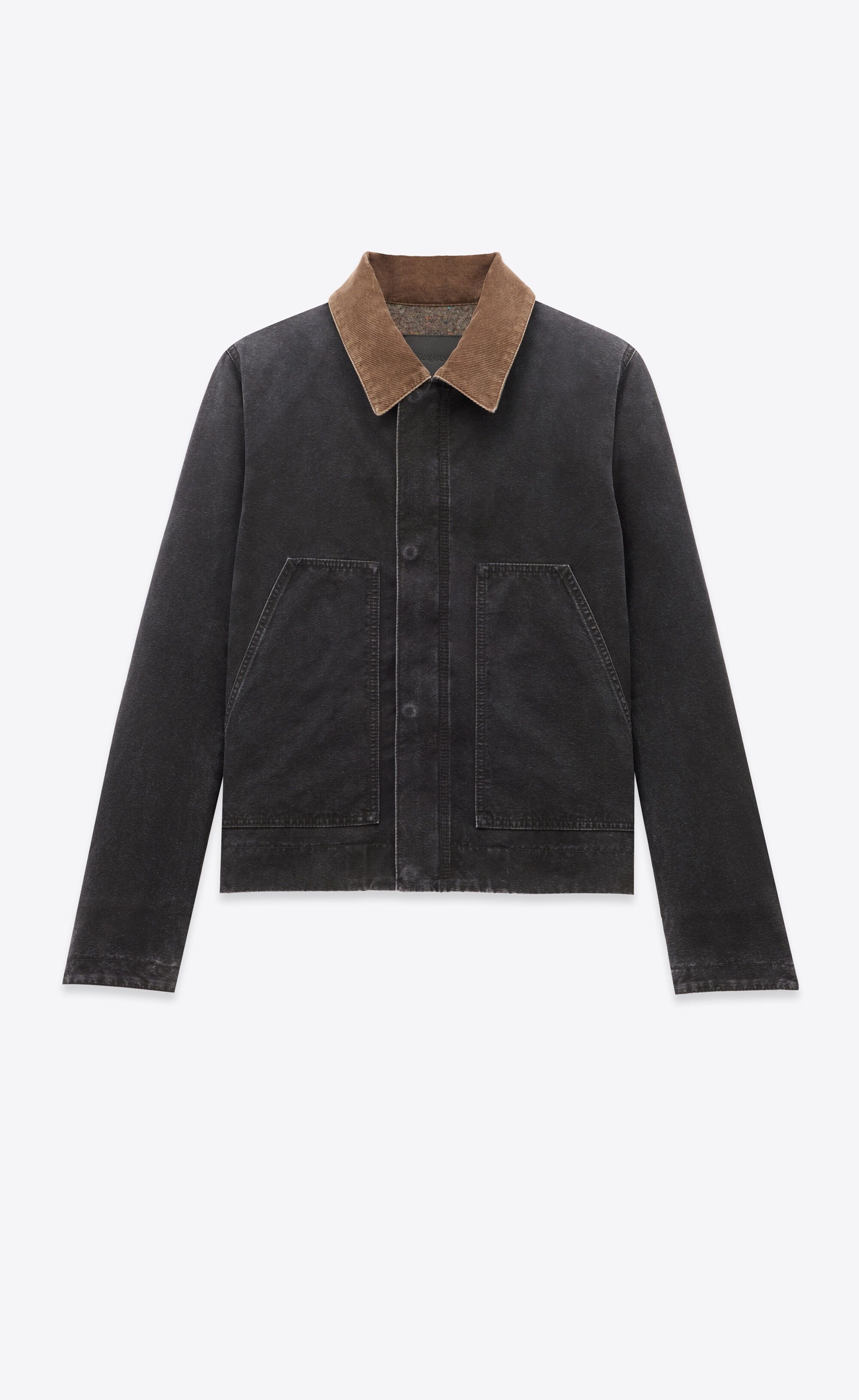 Saint Laurent Paris work jacket in cotton canvas and corduroy Size US XXL / EU 58 / 5 - 1 Thumbnail