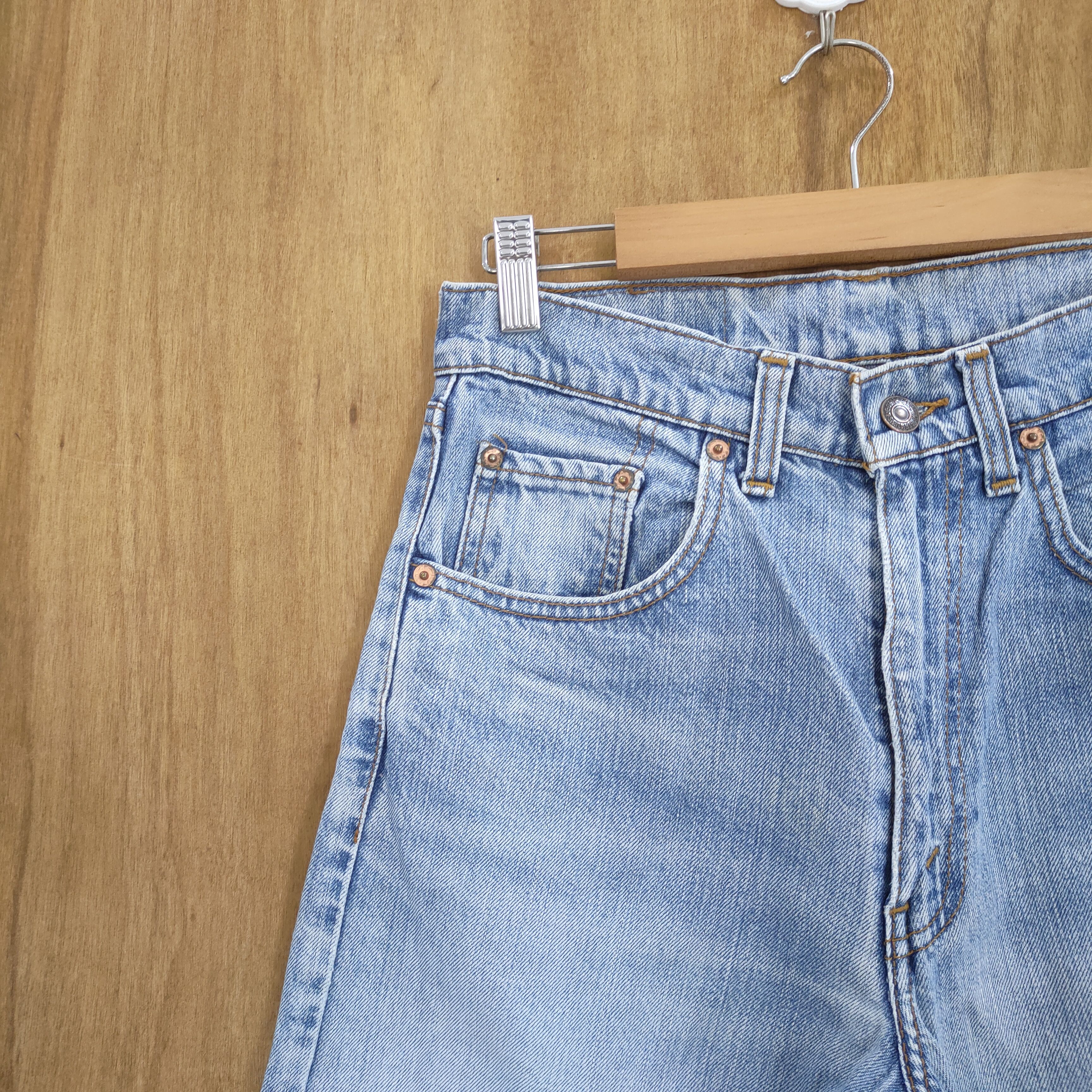 Levi's VINTAGE LEVI'S 512 STRAIGHT FADED BLUE DISTRESSED JEAN PANTS Size US 28 / EU 44 - 7 Thumbnail