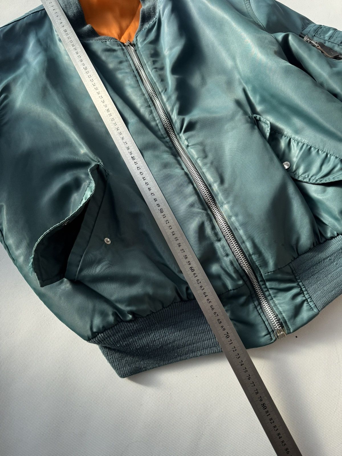 Vintage Vintage Boxy Faded MA1 Bomber Jacket Alpha Industries Style Size US L / EU 52-54 / 3 - 25 Thumbnail