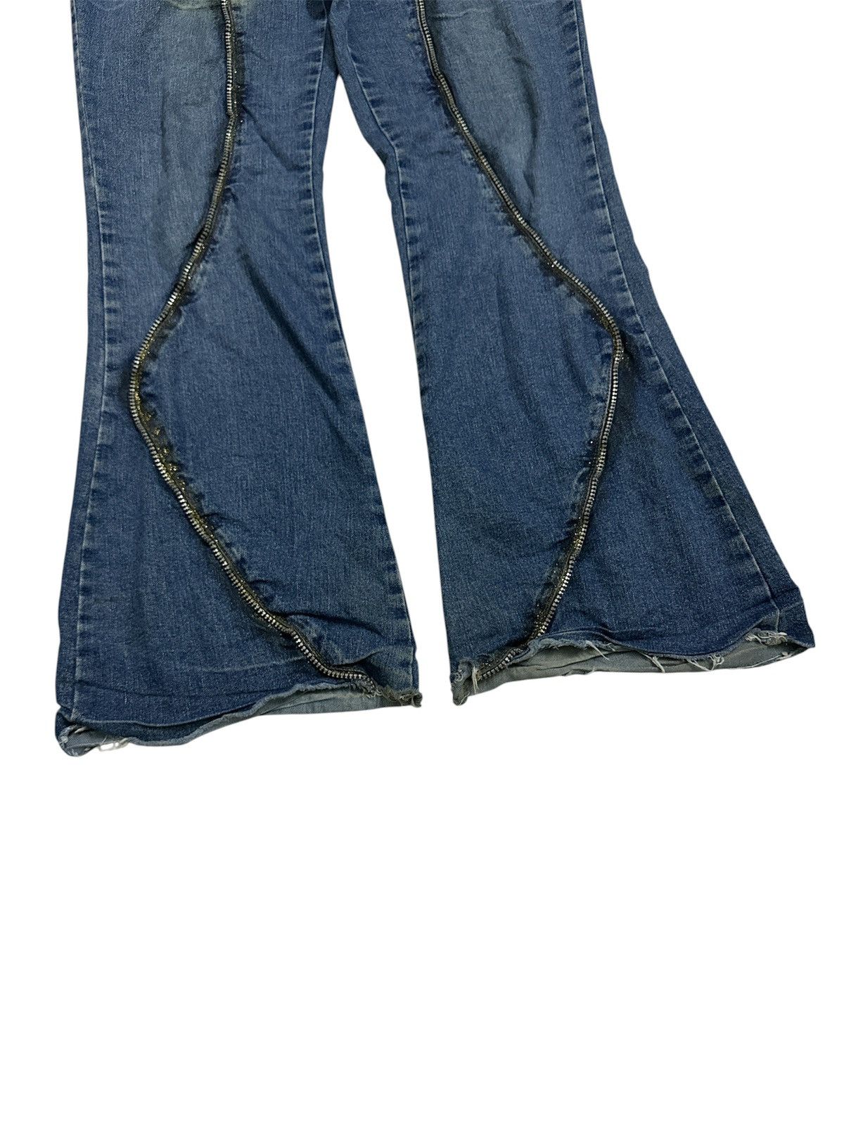 Rick Owens Distressed Wink Wink Flare Y2K Jeans Goa Lgb If Six Was Nine Size US 31 - 3 Thumbnail
