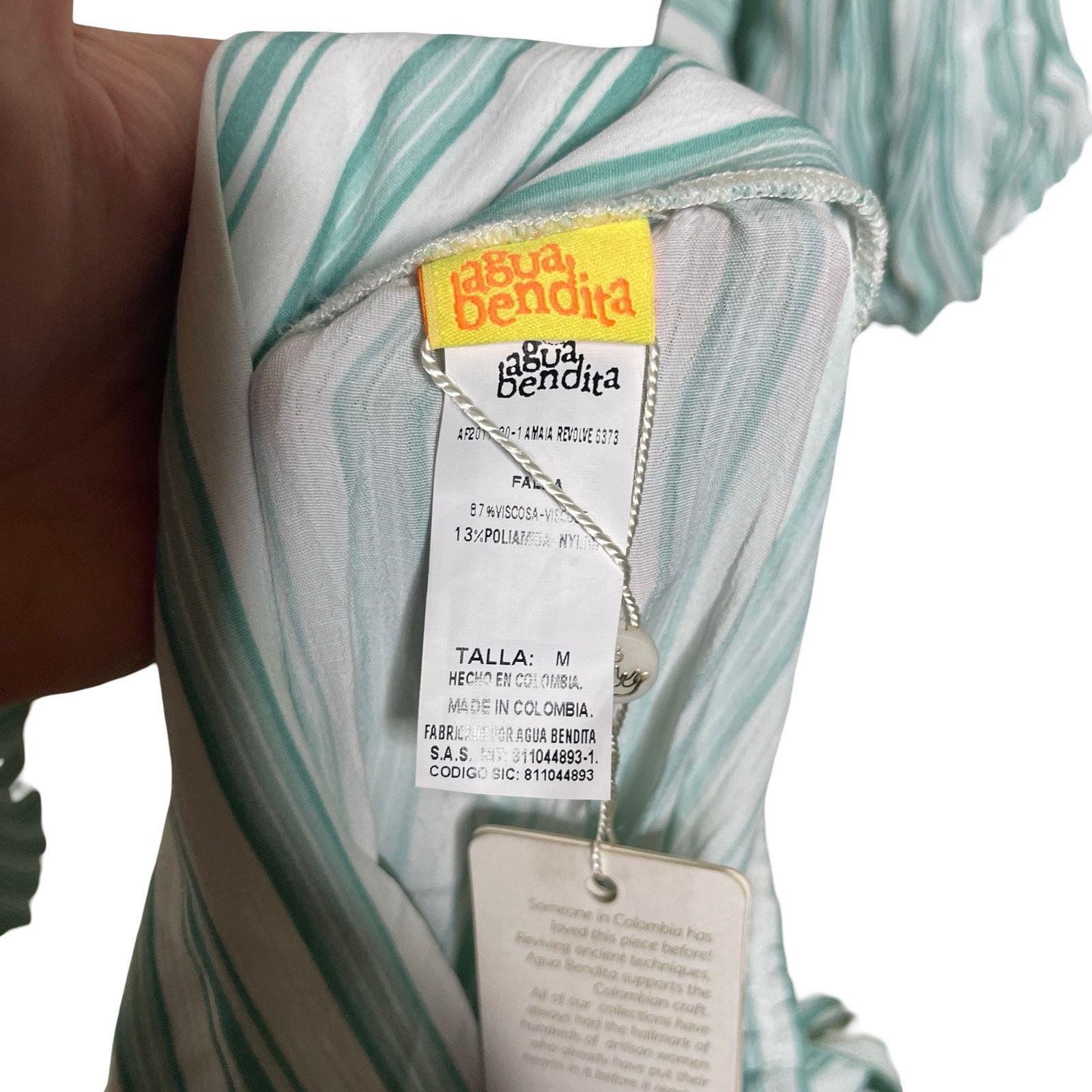 AGUA by Agua Bendita AGUA BENDITA Amaia Maxi Skirt and Top set Blue Stripe Pool Size 26" / US 2 / IT 38 - 7 Thumbnail