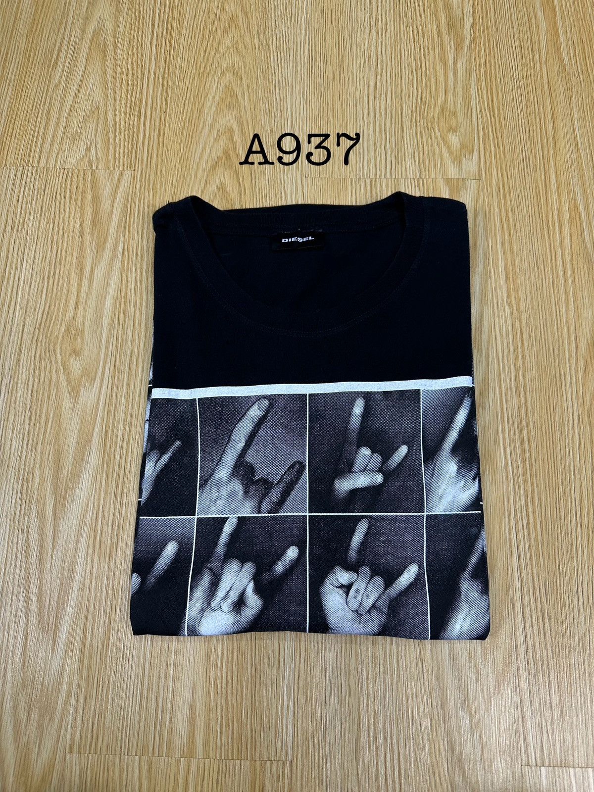 Diesel Diesel Printed Black Tshirt A937 Size US M / EU 48-50 / 2 - 11 Thumbnail