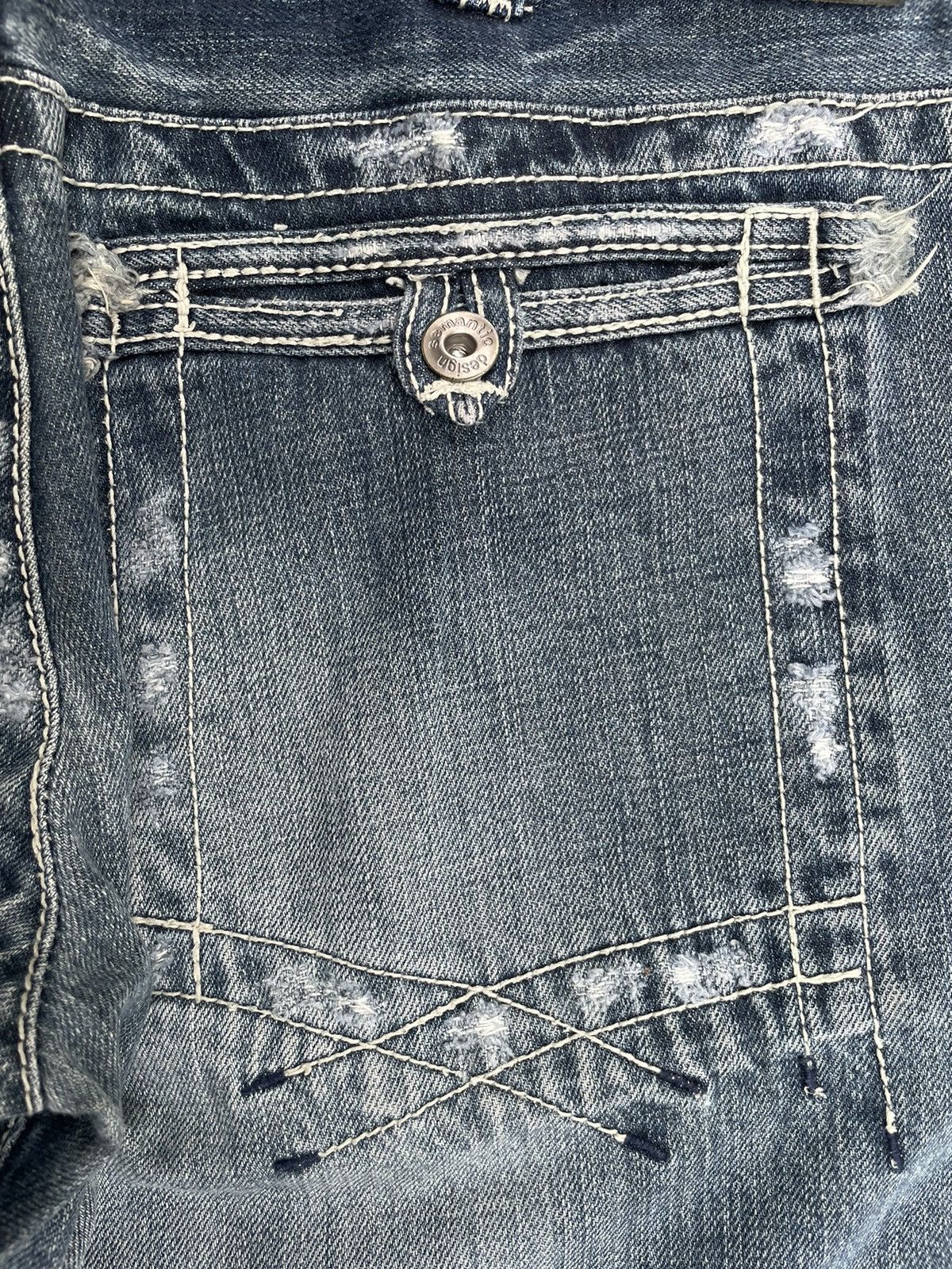 Semanticdesign Distressed Jeans Punk Style