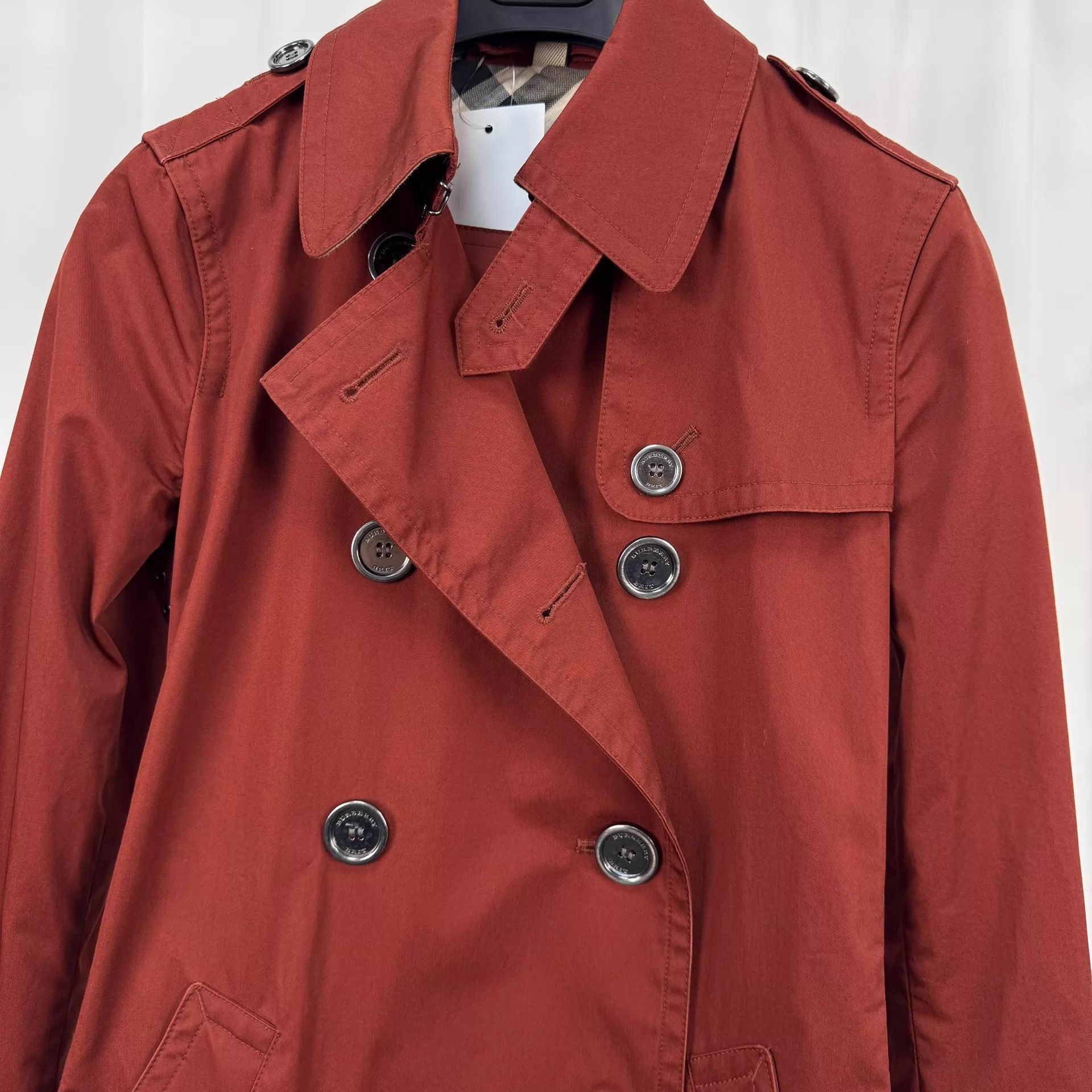Burberry Burberry Double-Breasted Check Trench UK6 99% New Size XS / US 0-2 / IT 36-38 - 3 Thumbnail