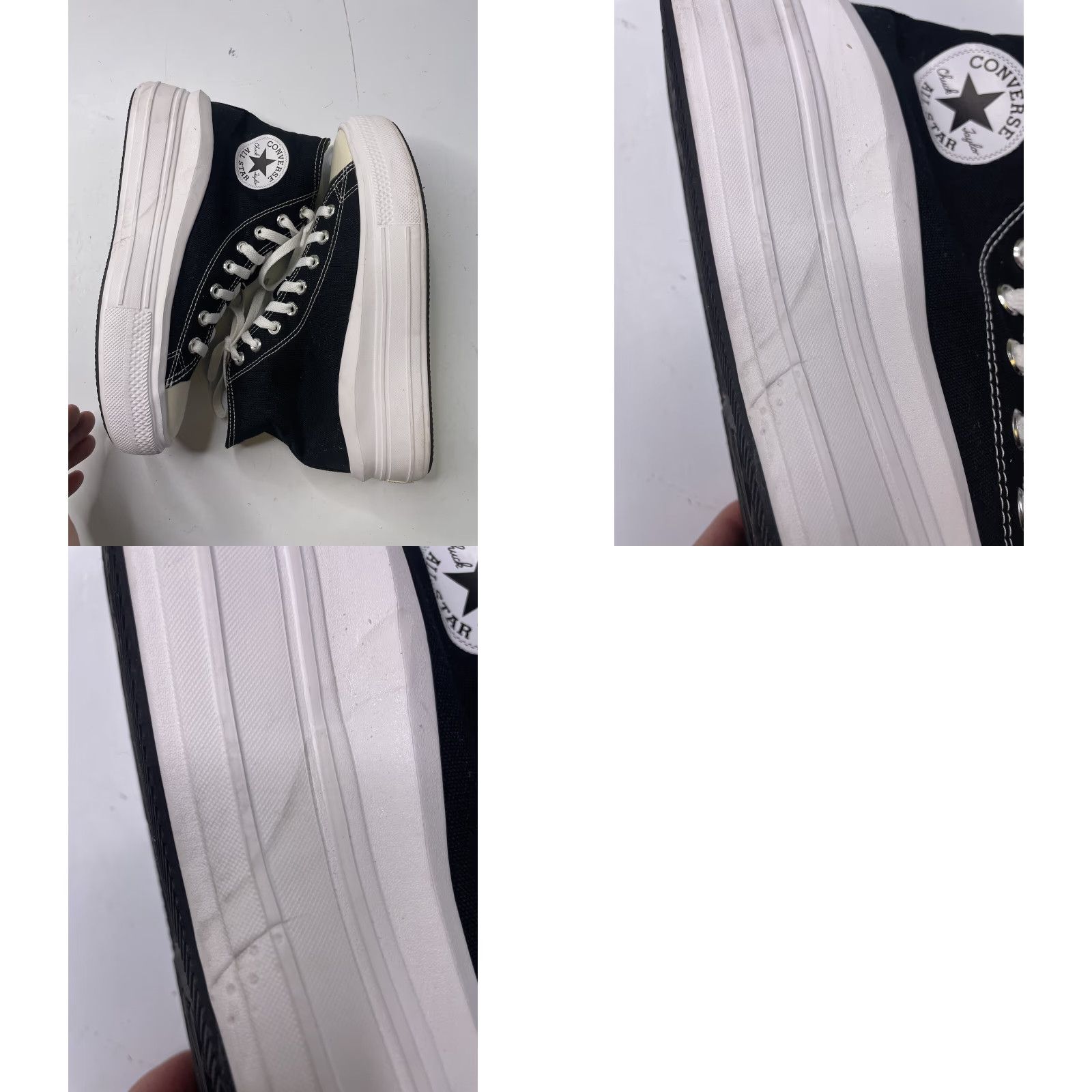 Converse Converse Chuck Taylor All Star Move Platform Sneaker Womens Size 9 Black/White Size US 9 / IT 39 - 8 Thumbnail