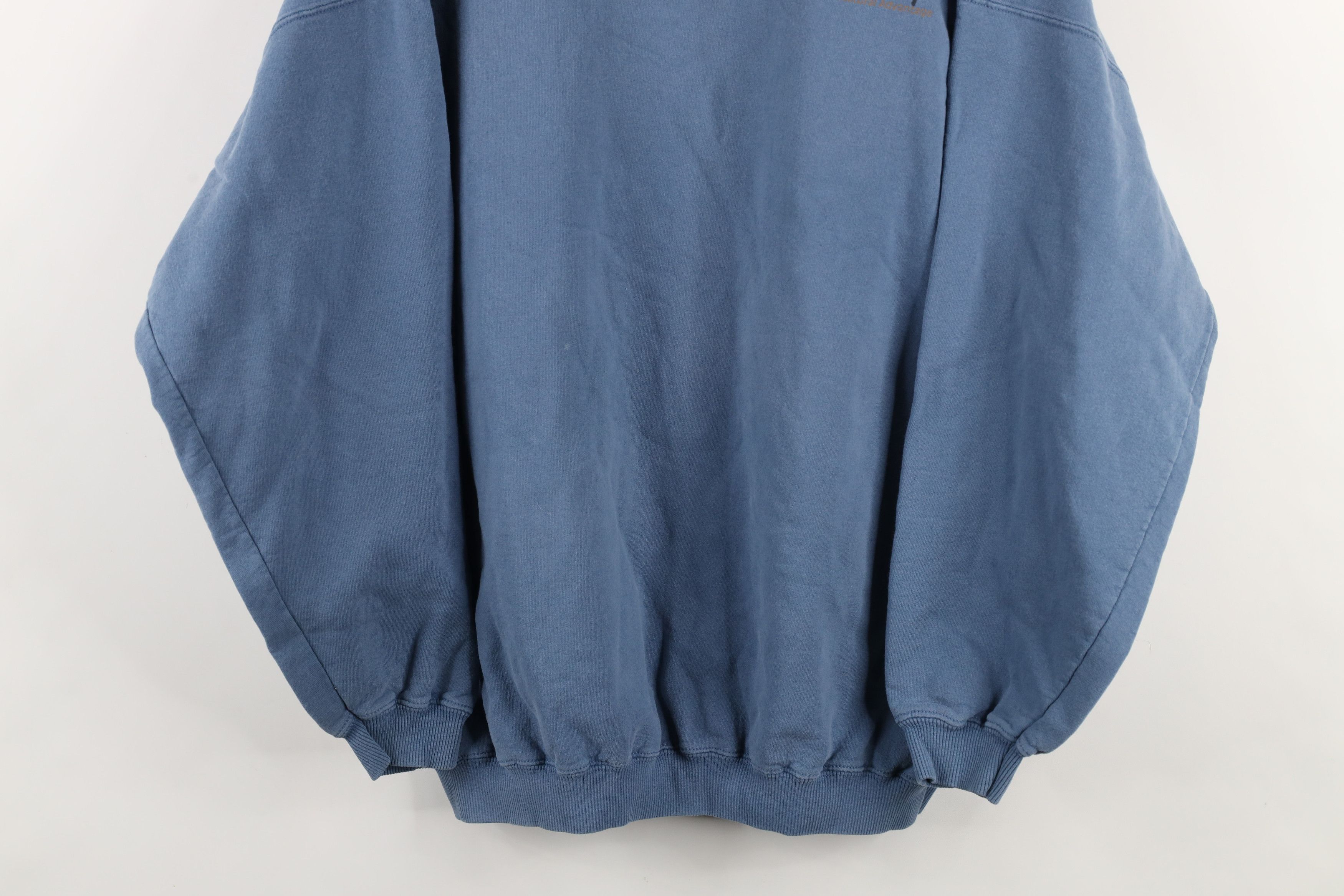 Vintage Vintage 90s Streetwear The Nature Advantage Sweatshirt Blue Size US XL / EU 56 / 4 - 3 Thumbnail