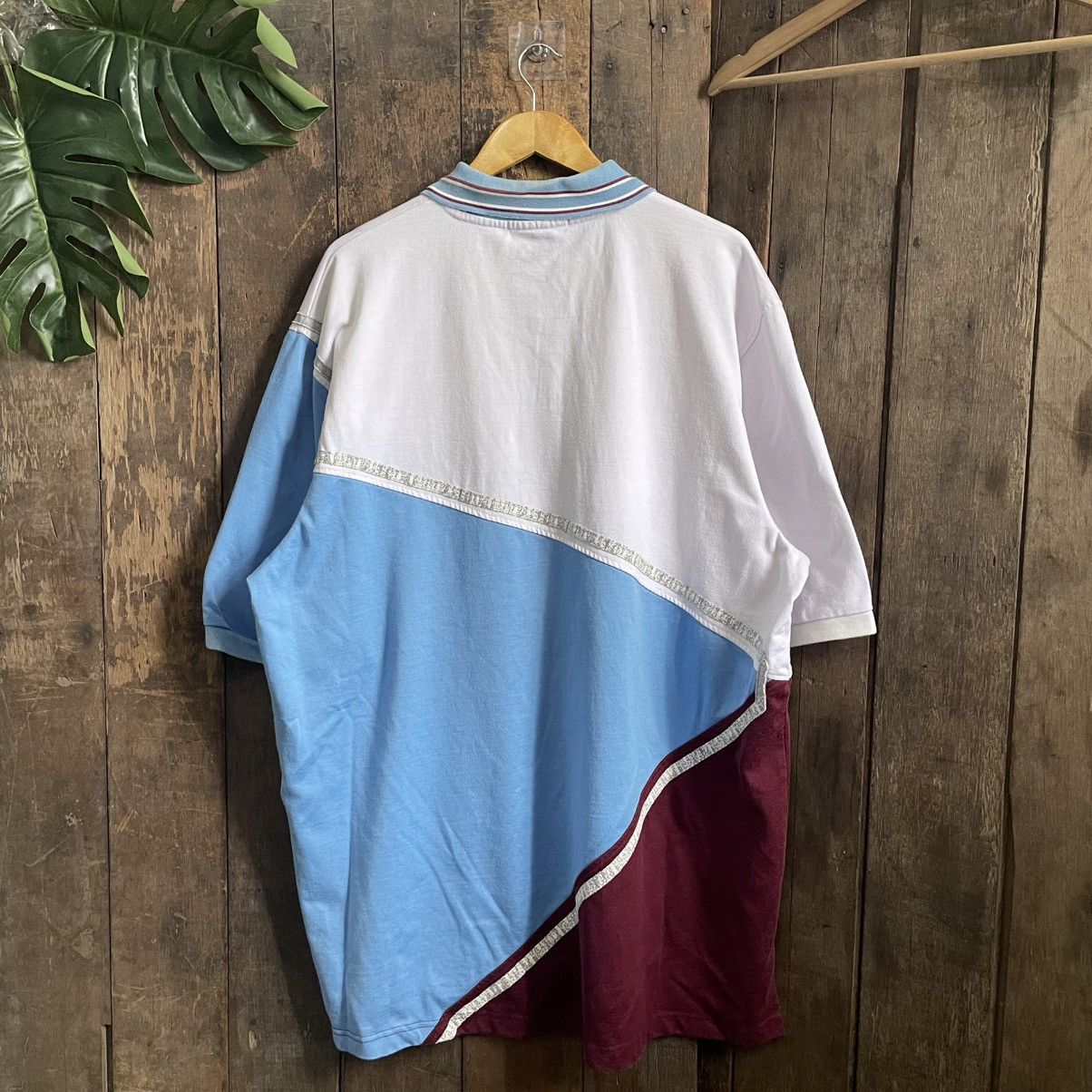 Marithe + Francois Girbaud Vintage MFG Halfzipper Polo Shirt Size US XXL / EU 58 / 5 - 2 Thumbnail