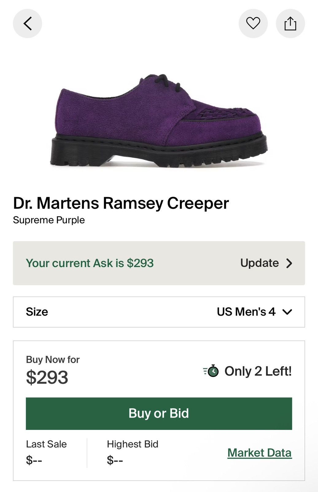 Dr. Martens × Supreme Dr Marten x Supreme Ramsey Creeper Size US 5 / EU 37 - 16 Thumbnail