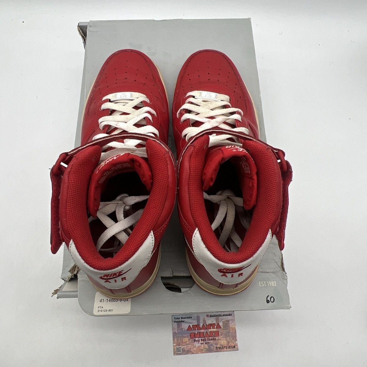 Nike Air Force 1 mid sport red Size US 10.5 / EU 43-44 - 7 Thumbnail