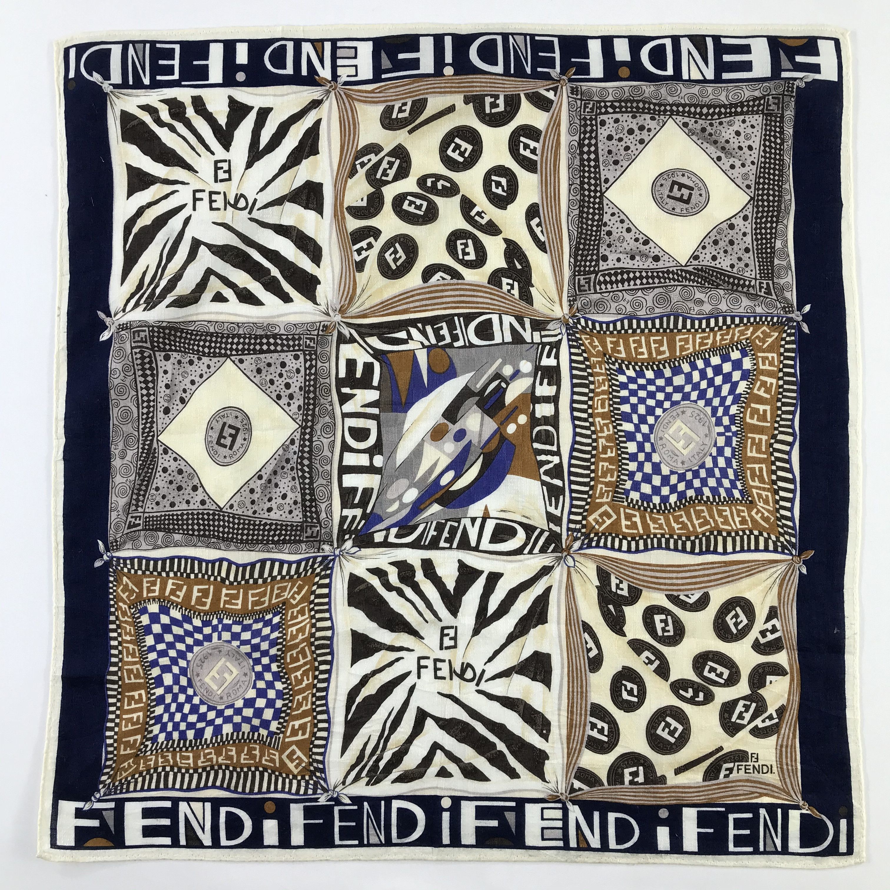 Vintage Vintage Fendi Bandana / Handkerchief / Neckerchief - S734 Size ONE SIZE - 1 Thumbnail