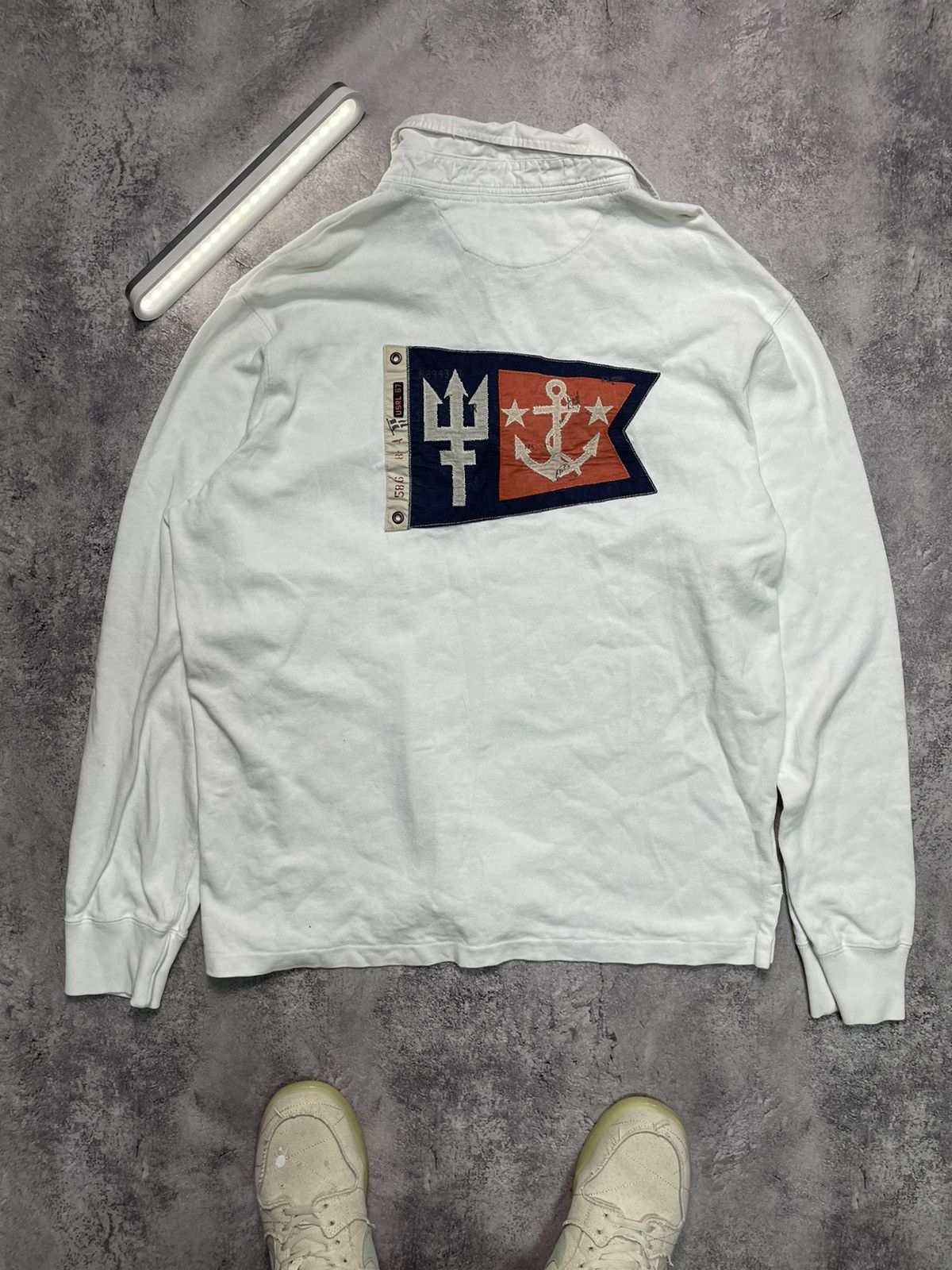 Polo Ralph Lauren Vintage 90s Polo Ralph Lauren Rugby shirt USA hype y2k og Size US XL / EU 56 / 4 - 1 Thumbnail