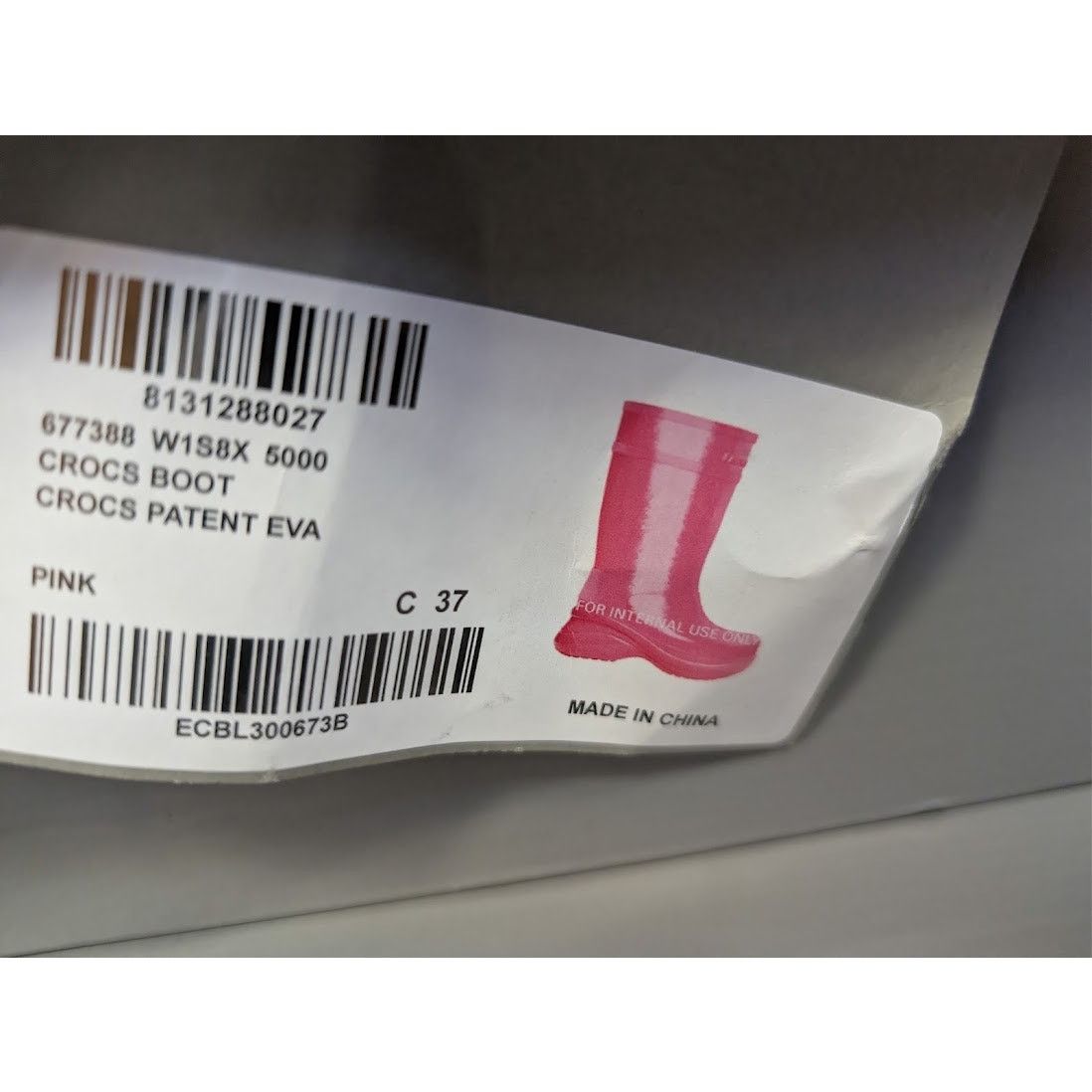 Balenciaga o1rshd1 Patent Eva Crocs Boots in Pink 37 Size US 7 / IT 37 - 18 Thumbnail