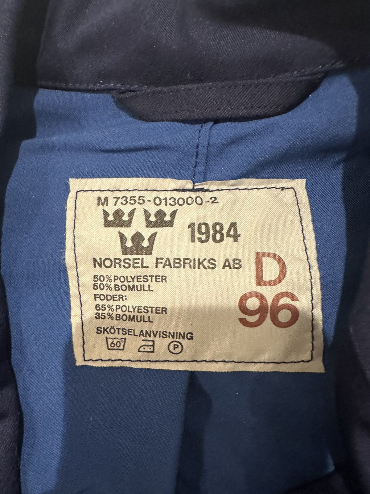 Vintage Vintage 1980s Original Swedish Navy Jacket Size US M / EU 48-50 / 2 - 5 Thumbnail