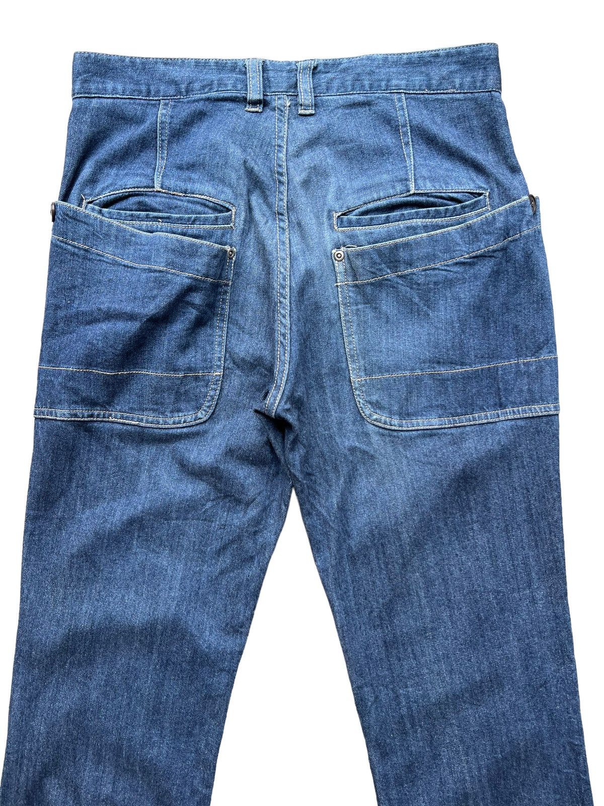 Japanese Brand Rage Blue Japan Multipocket Straight Cut Pants 30x31 Size US 30 / EU 46 - 6 Thumbnail