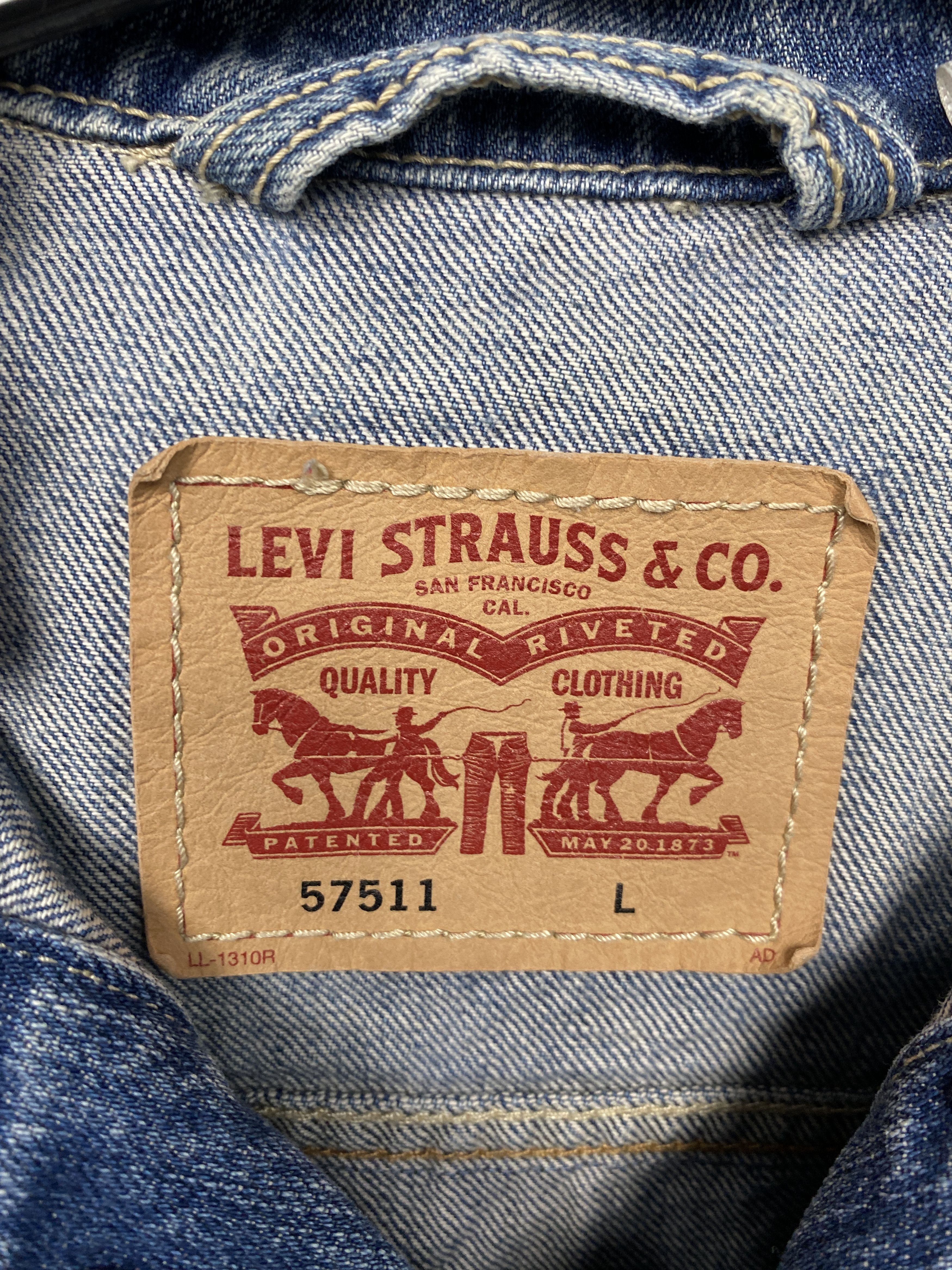 Harley Davidson Levi's x Harley Davidson Womens Custom Denim Jacket Size L / US 10 / IT 46 - 8 Thumbnail