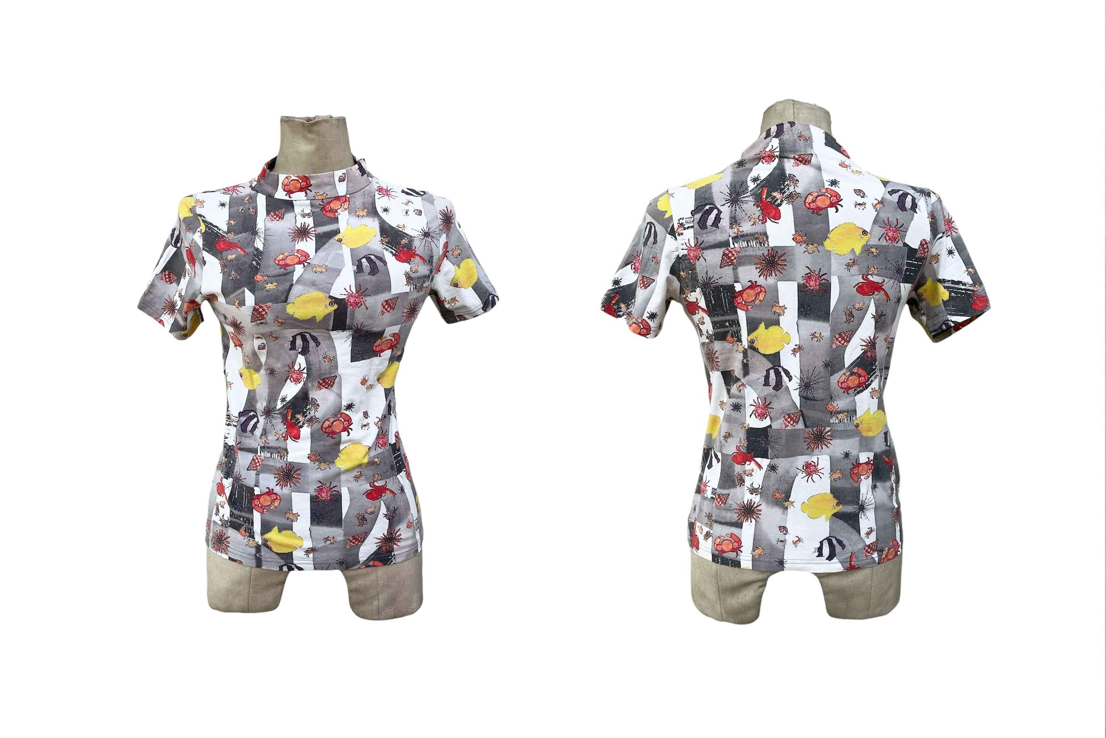Hiroko Koshino Homme Seapunk Hiroko Koshino TRUNK tshirt, Aquatic animals Print Size S / US 4 / IT 40 - 6 Thumbnail