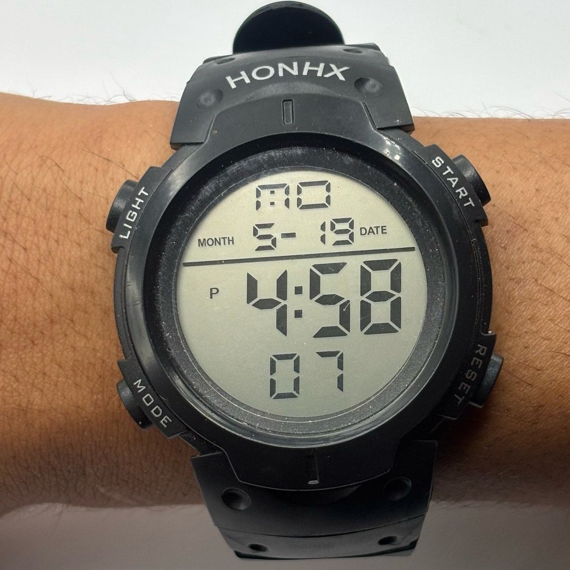 Black Honhx Digital Men's Watch