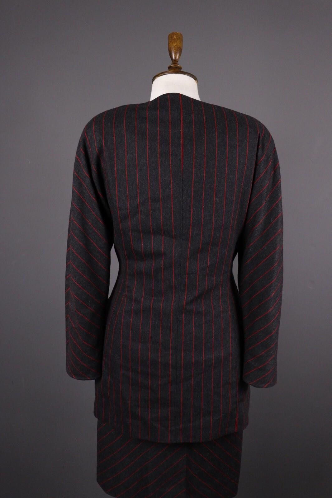Escada Escada by Margaretha Ley Wool Stripe 2 Piece Black Size 38 Size M / US 6-8 / IT 42-44 - 7 Thumbnail