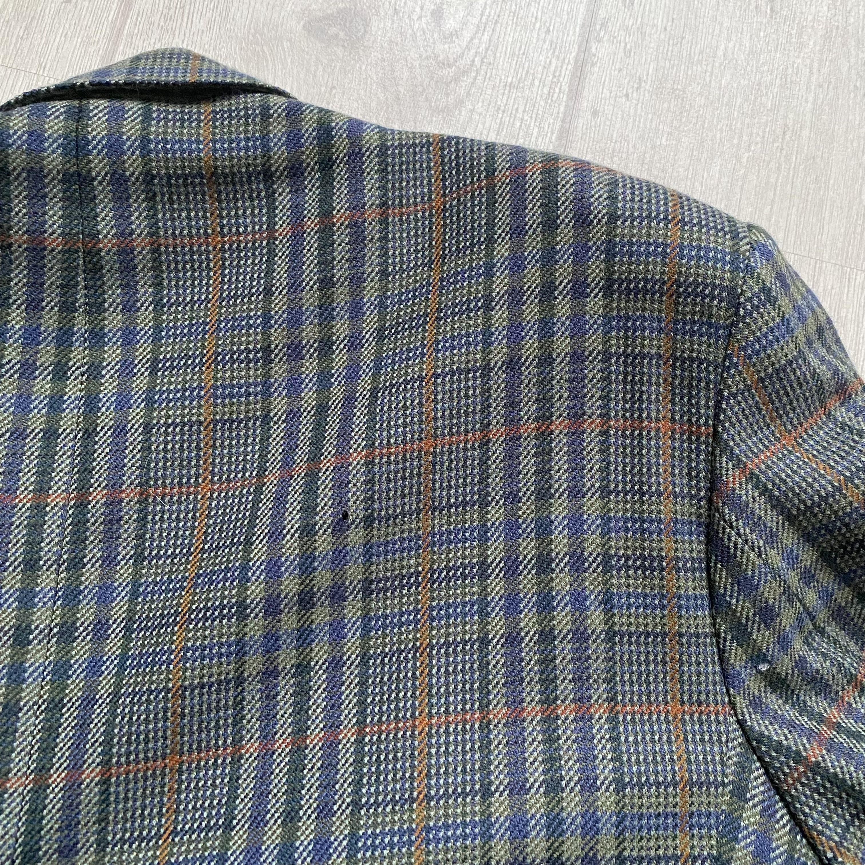 DAKS Vintage 90s Daks Wool Blazer checkered Size 44R - 9 Thumbnail