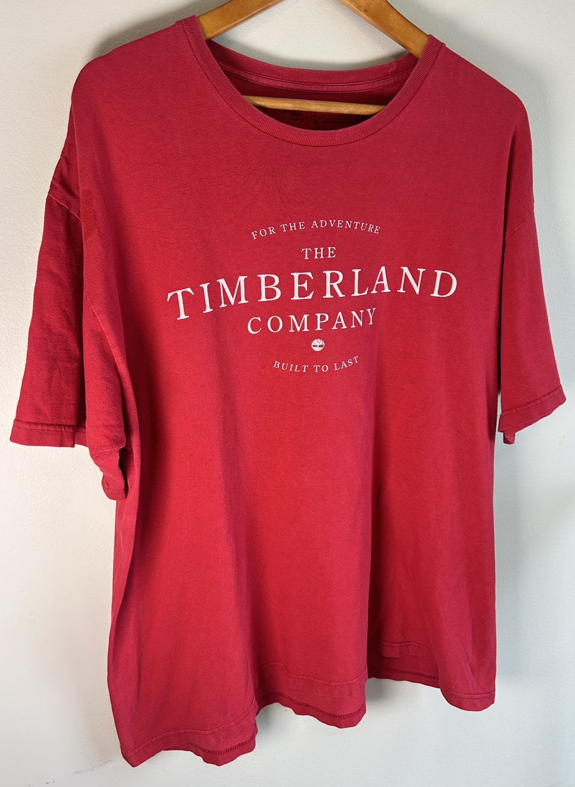 Timberland VTG Timberland Mens Red T-shirt Sz XL “For The Adventure” Size US XL / EU 56 / 4 - 2 Thumbnail