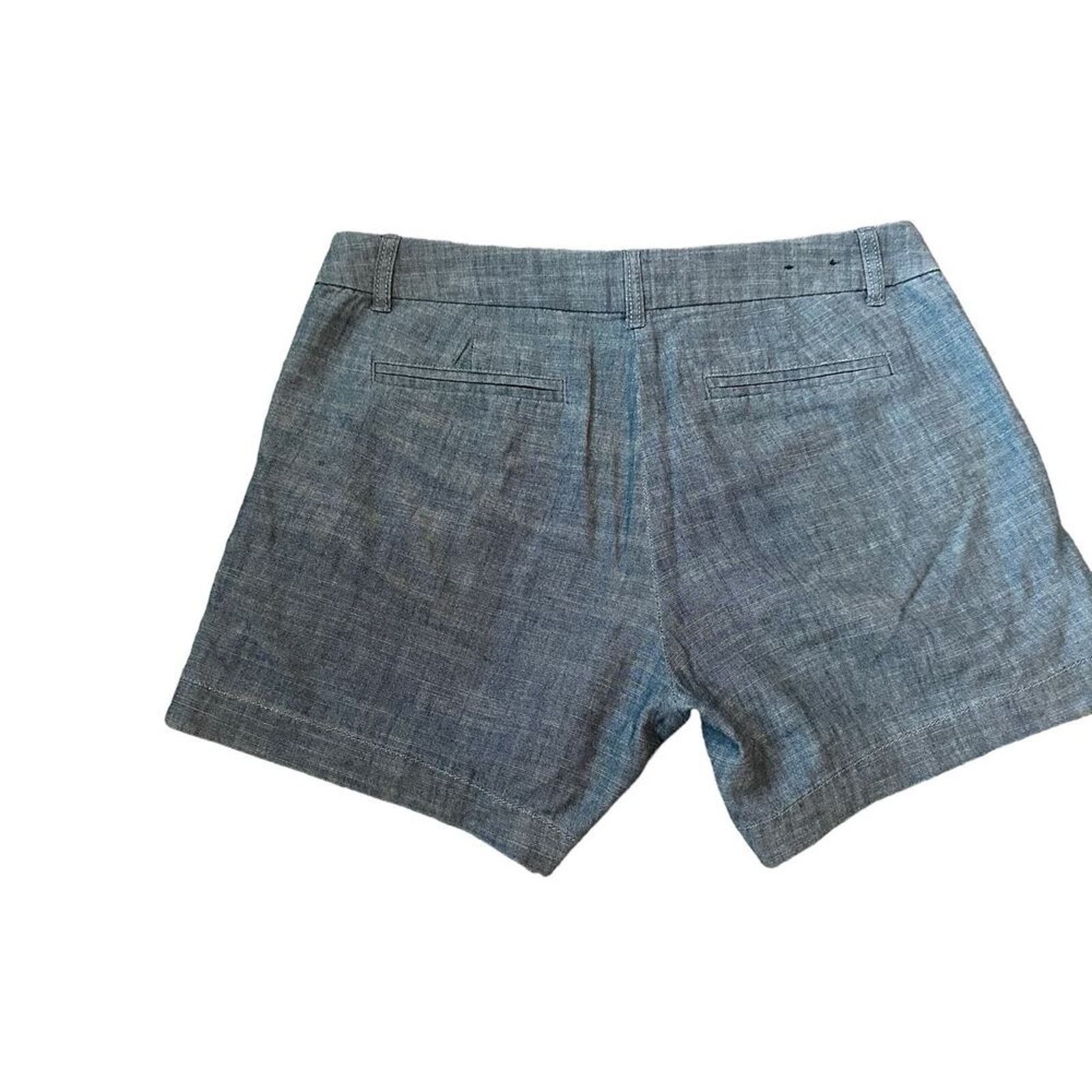 J.Crew J.Crew Blue Casual Cotton Blue Classic Chambray Shorts Size 28" / US 6 / IT 42 - 13 Thumbnail