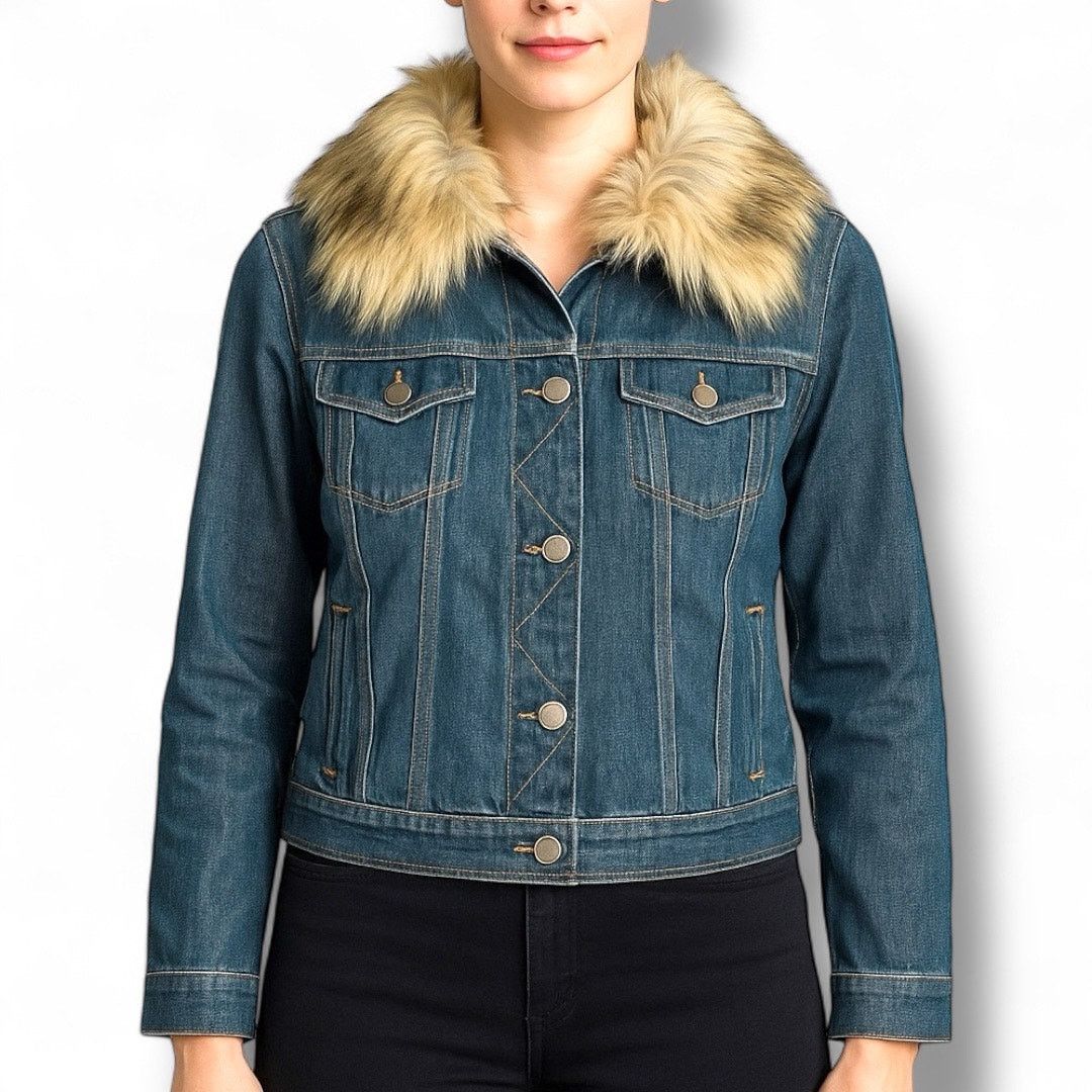 Vintage Vintage Ralph Lauren Denim Jacket Faux Fur Collar Western Size M / US 6-8 / IT 42-44 - 14 Thumbnail