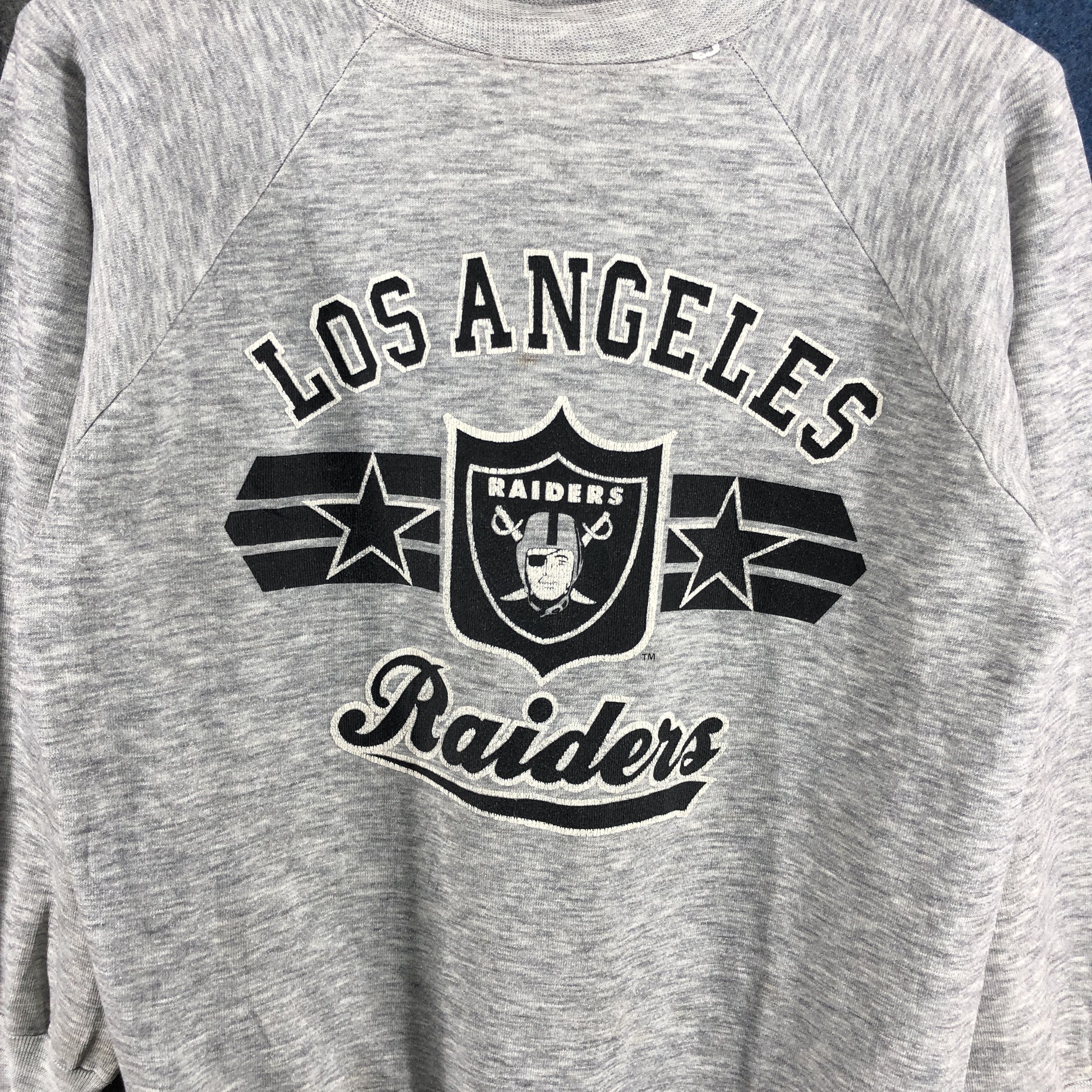 Logo 7 90s Vintage LOS ANGELES RAIDERS Crew Neck Sweatshirt #0197/J Size US M / EU 48-50 / 2 - 2 Thumbnail