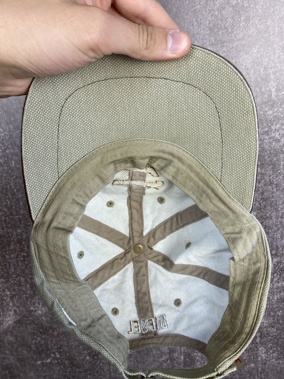 Diesel × Vintage Vintage Y2K Faded Distressed Diesel Denim Cap Hat Big Logo Size ONE SIZE - 6 Thumbnail