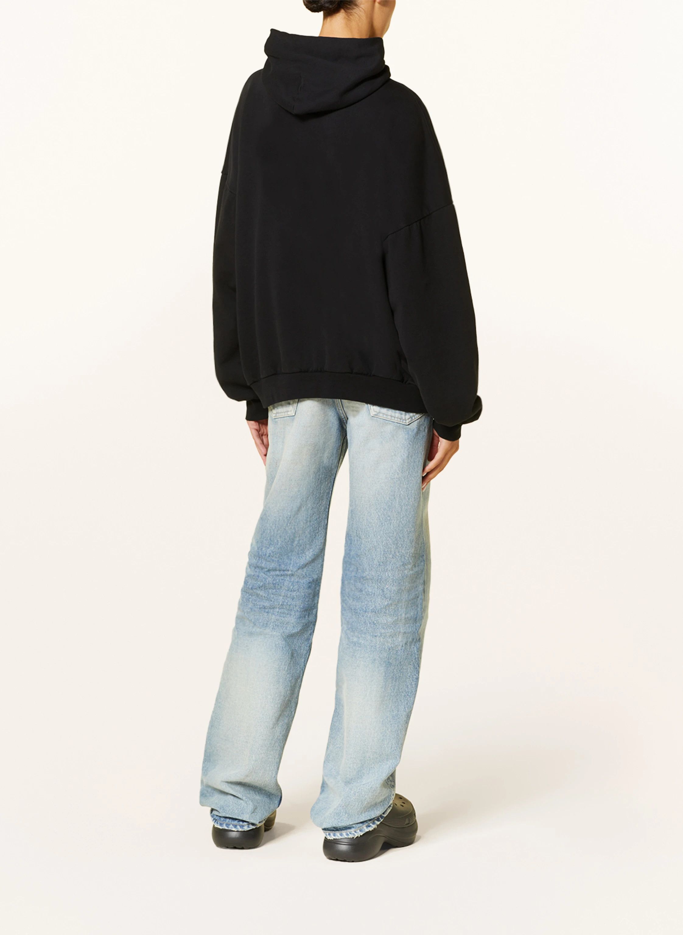 Balenciaga Black Embroidered Back Flip Logo Oversized Hoodie Size US XS / EU 42 / 0 - 6 Thumbnail