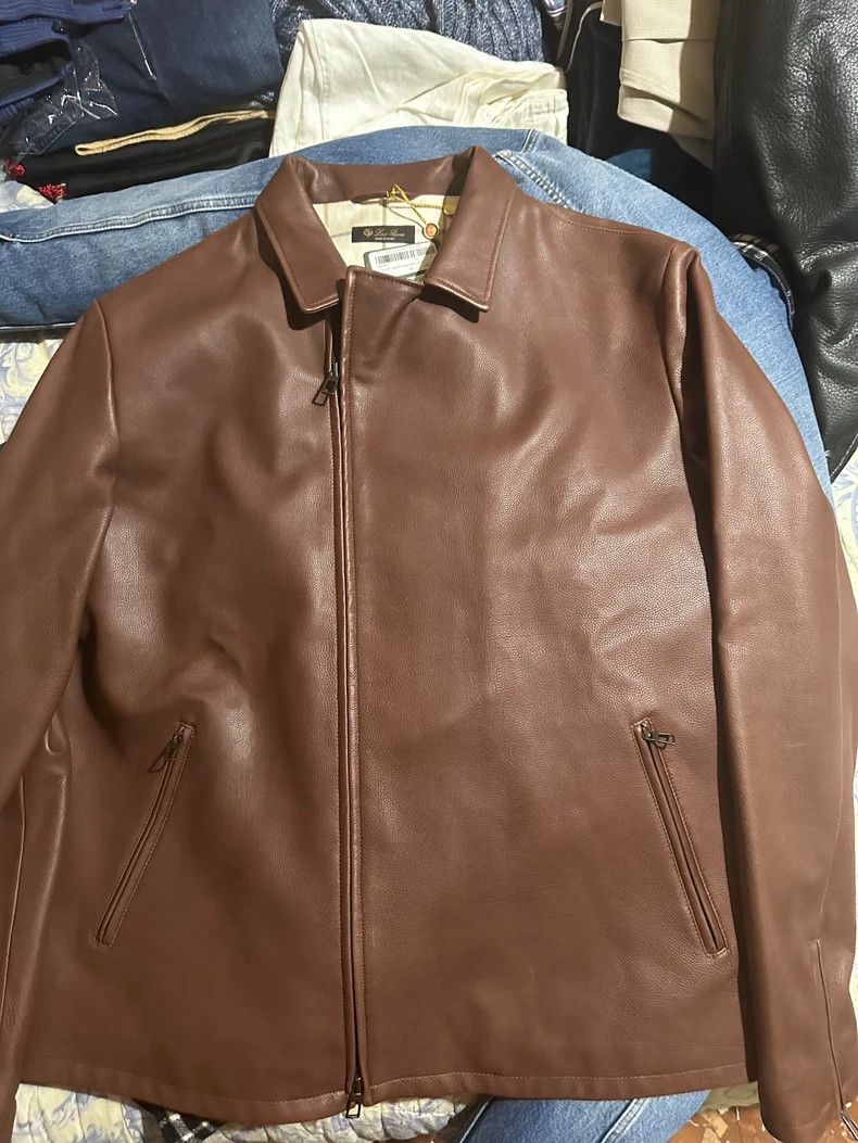 Loro Piana LORO PIANA Little Niu leather jacket Size US XXL / EU 58 / 5 - 1 Thumbnail