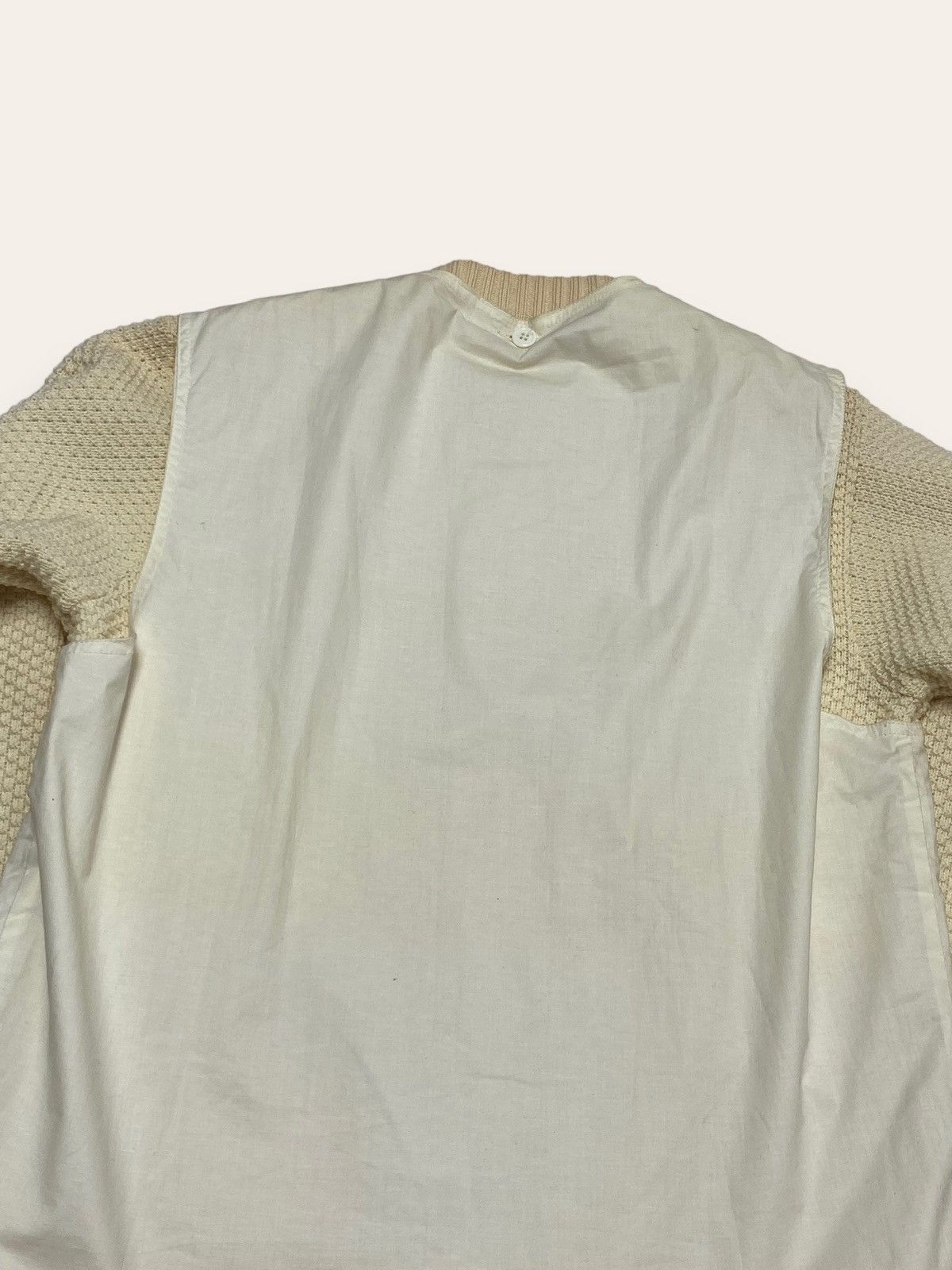 Louis Feraud 90s Vintage LOUIS FERAUD Beige Creme Sweater Size US M / EU 48-50 / 2 - 11 Thumbnail