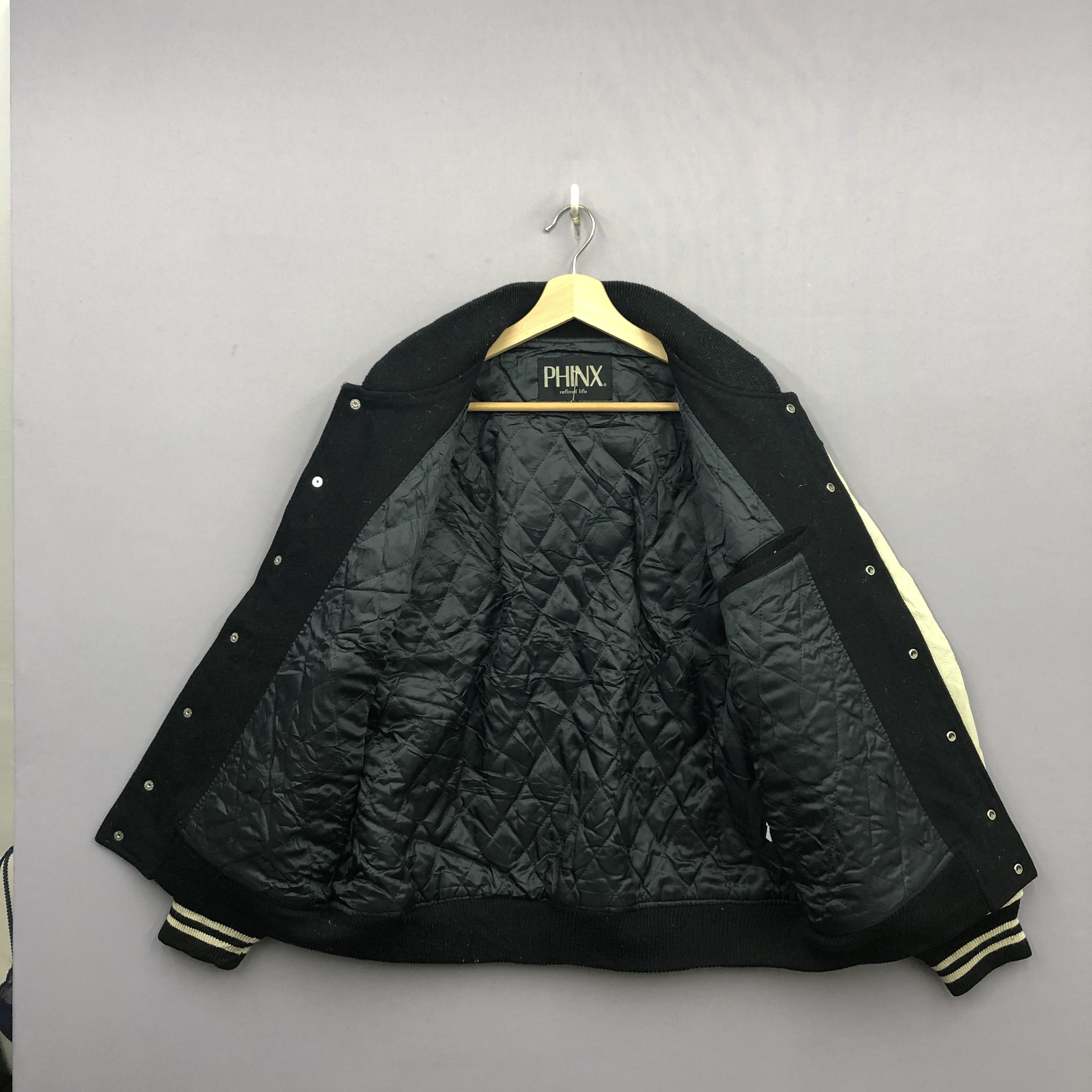 Vintage Vintage 90s BMW Phinx Japanese Harajuku Varsity Wool Jacket Size US L / EU 52-54 / 3 - 7 Thumbnail