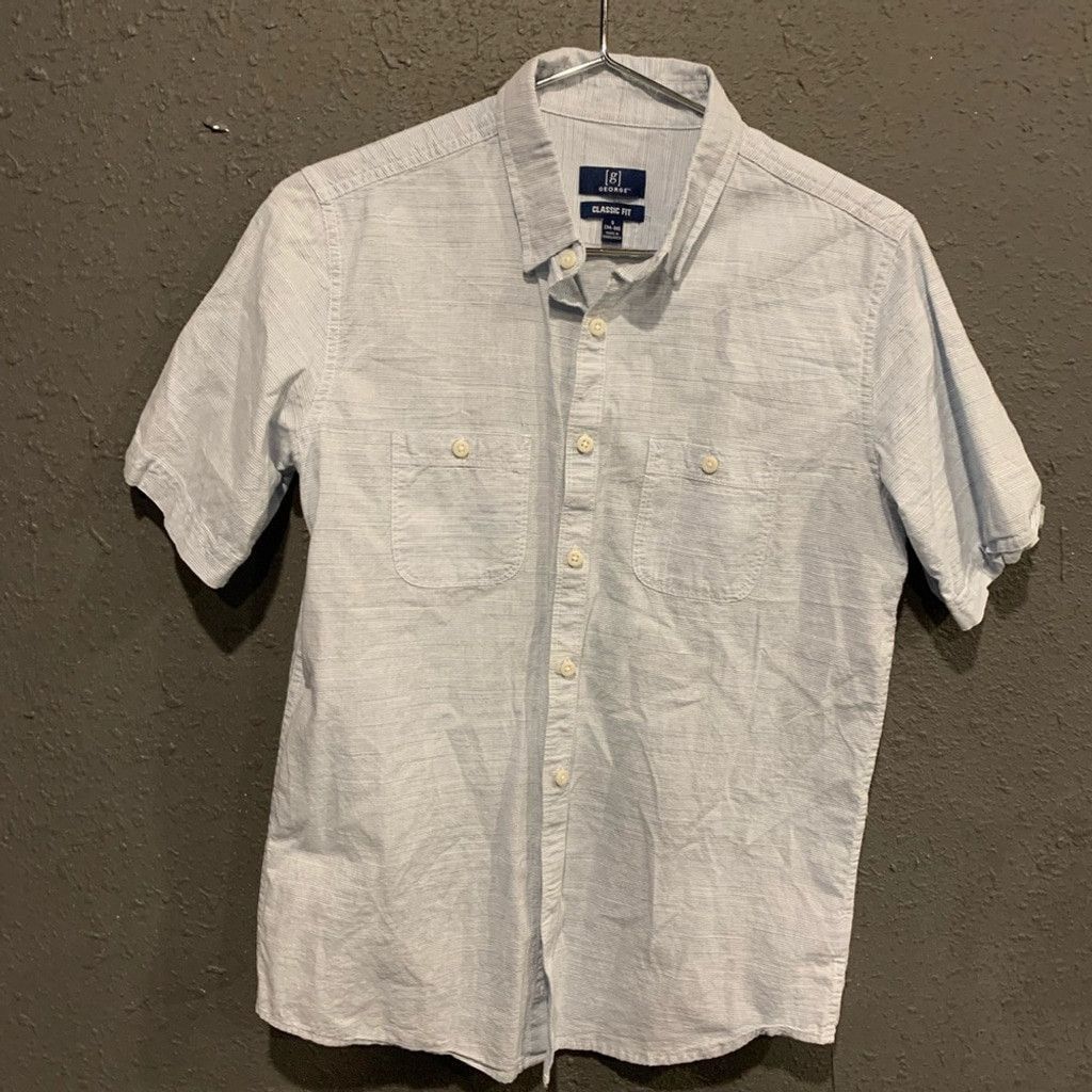 George Men’s George Button Up Shirt Size US S / EU 44-46 / 1 - 1 Thumbnail