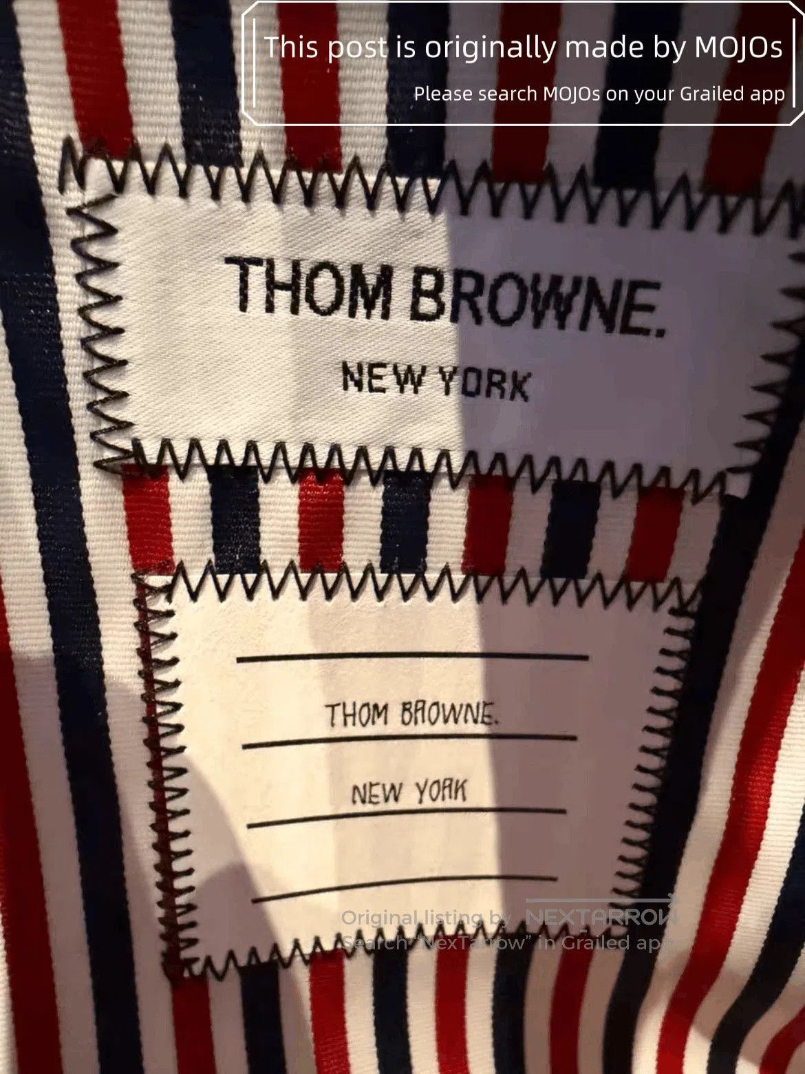 Thom Browne Thom Browne Leather Stripe Tag Hand Bag. Size ONE SIZE - 5 Thumbnail