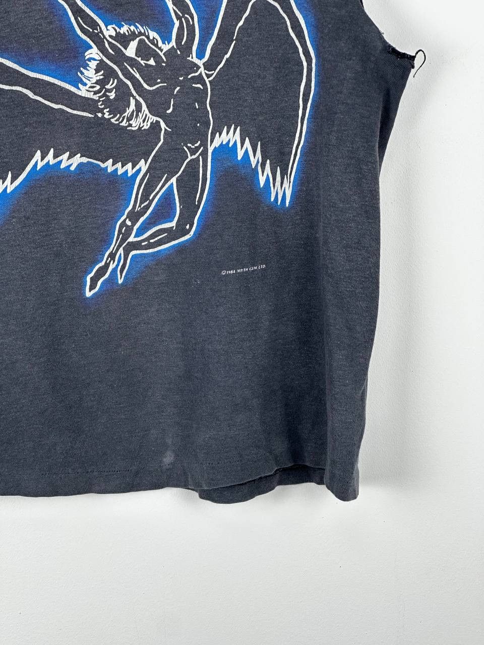 Band Tees Vintage 1984 Faded Led Zeppelin Single Stitch Blue Gem Tee Size US S / EU 44-46 / 1 - 4 Thumbnail