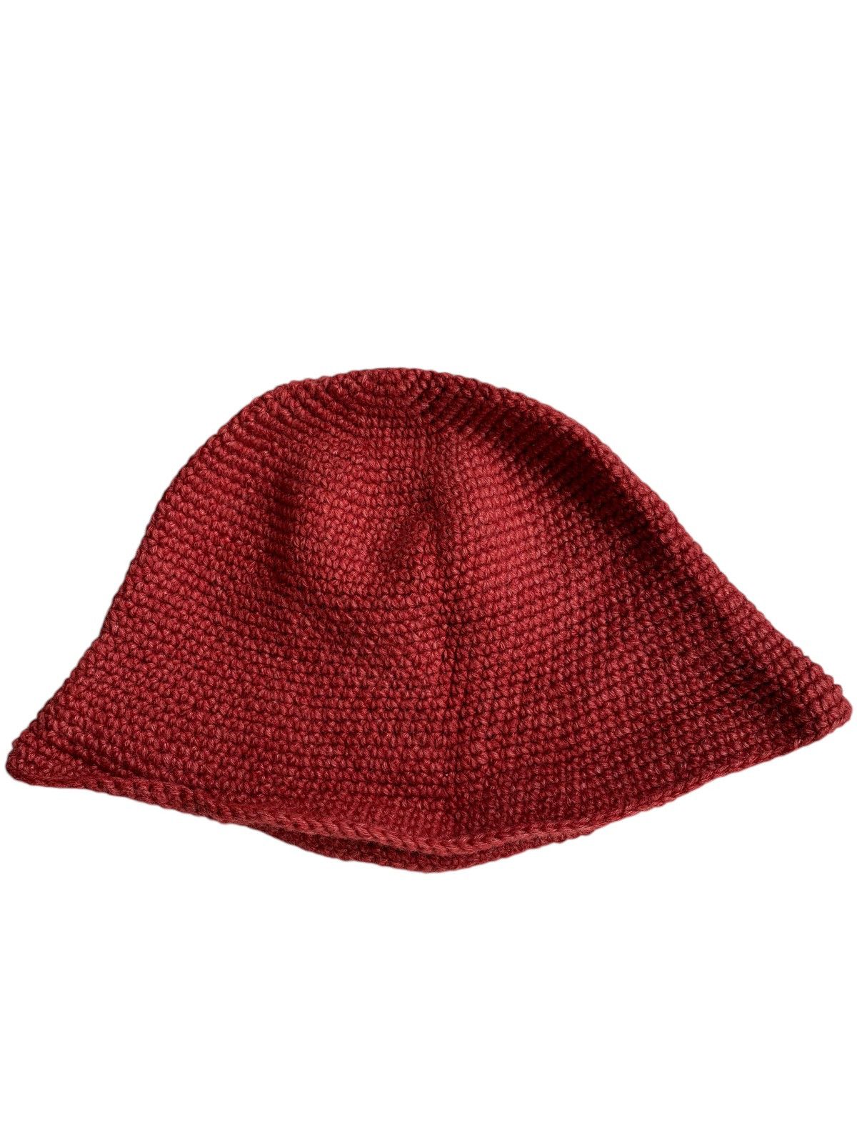 Handmade × Japanese Brand Knitted Crochet Hippies style Big Bucket Hats Size ONE SIZE - 11 Thumbnail