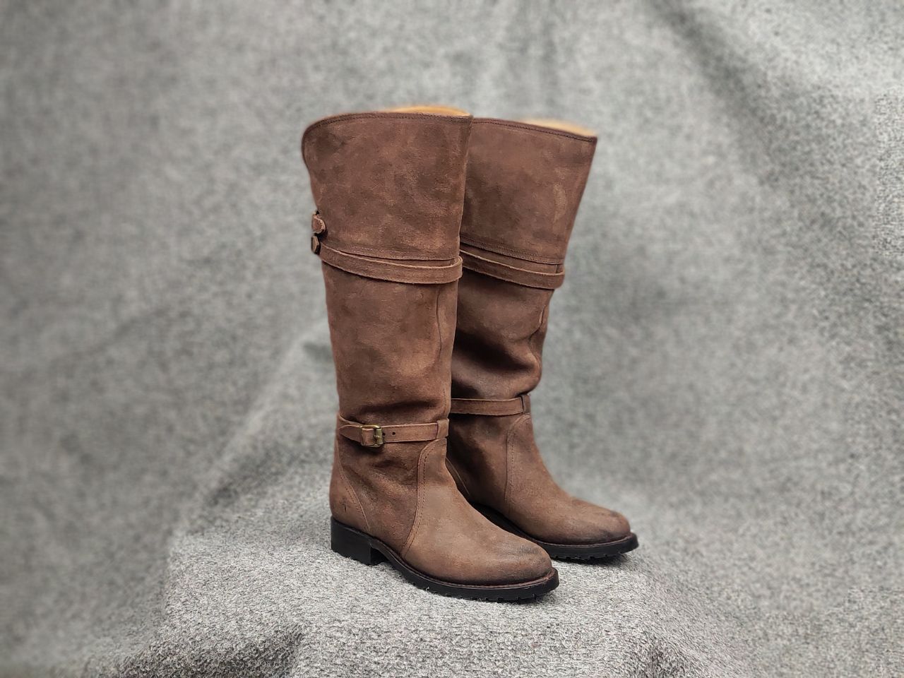 Sendra Sendra Riding Casual High boots womens Brown Suede Leather Size US 6 / IT 36 - 2 Thumbnail