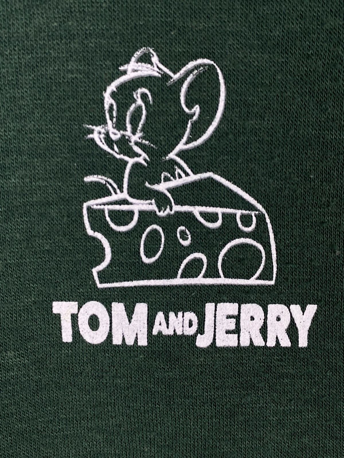 Designer × Vintage Vintage Tom&Jerry Printed Crewneck Sweatshirt Green Size L / US 10 / IT 46 - 4 Thumbnail