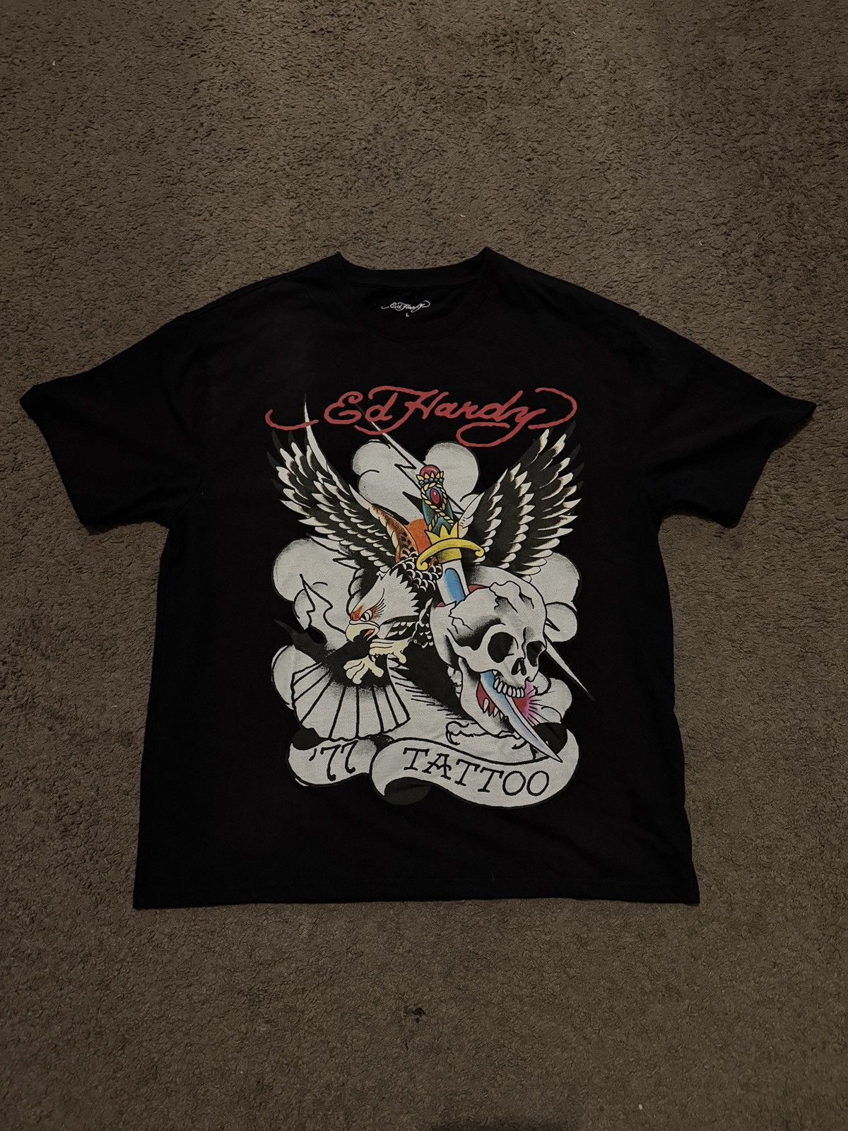 Ed Hardy ED HARDY '77 EAGLE BOXY TEE Size US L / EU 52-54 / 3 - 1 Thumbnail