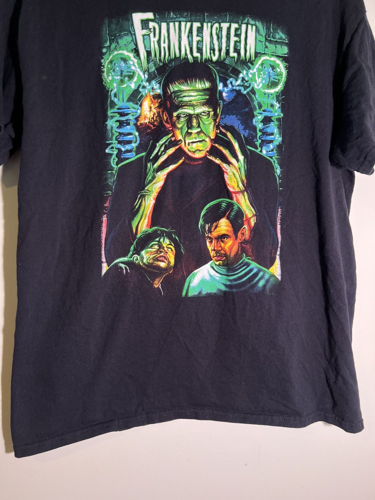 Vintage Late 2000’s Y2K VTG Vintage Rock Rebel Frankenstein T Shirt Size US L / EU 52-54 / 3 - 4 Thumbnail