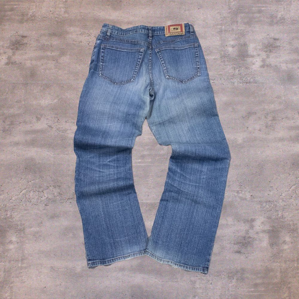 Japanese Brand Y2K's 00's Low Rise Relax Fit Boot Cut Flair Denim Pant's Size US 28 / EU 44 - 1 Thumbnail