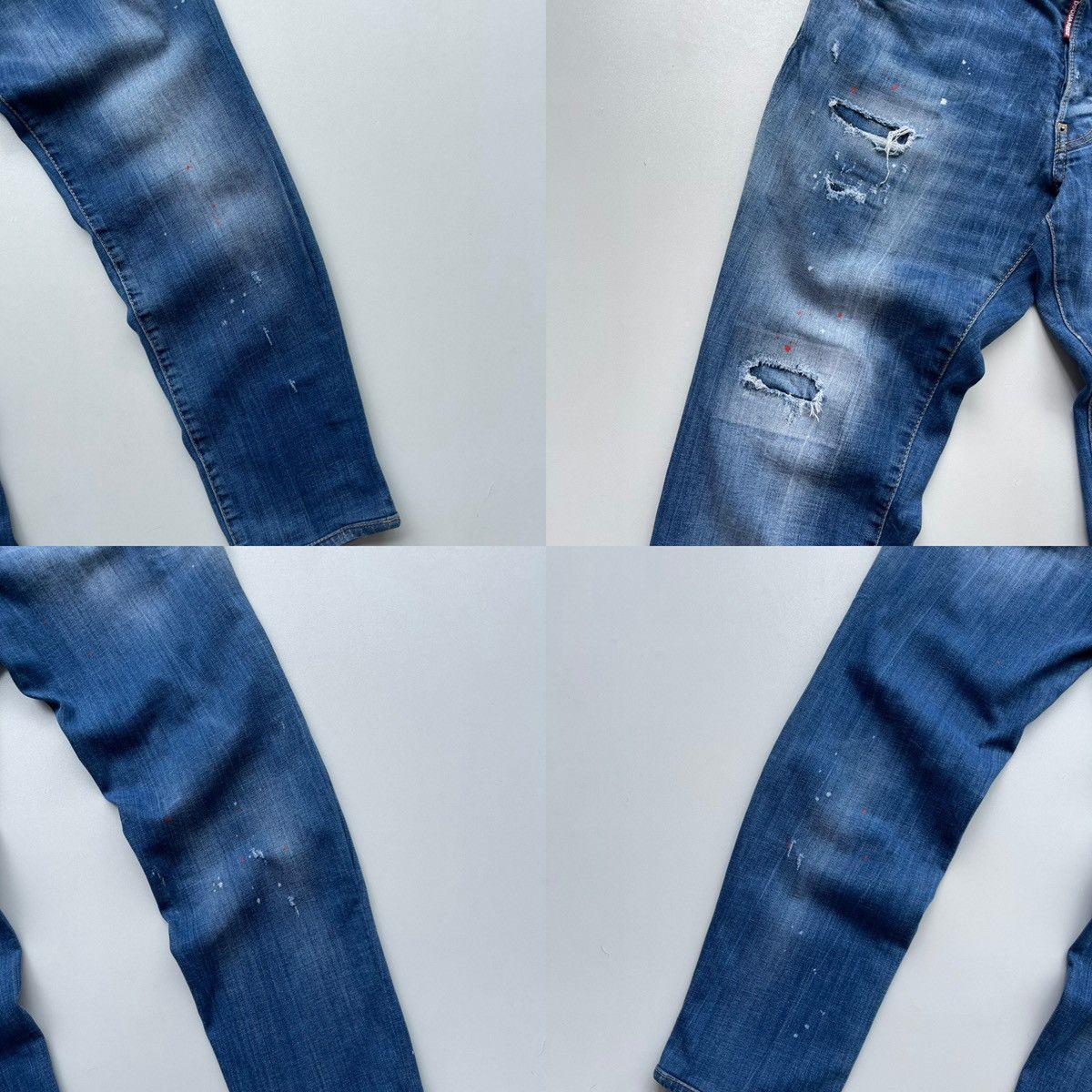 Dsquared2 Dsquared2 Distressed Cool Guy Slim Fit Stretch Jeans Blue Size US 36 / EU 52 - 8 Thumbnail