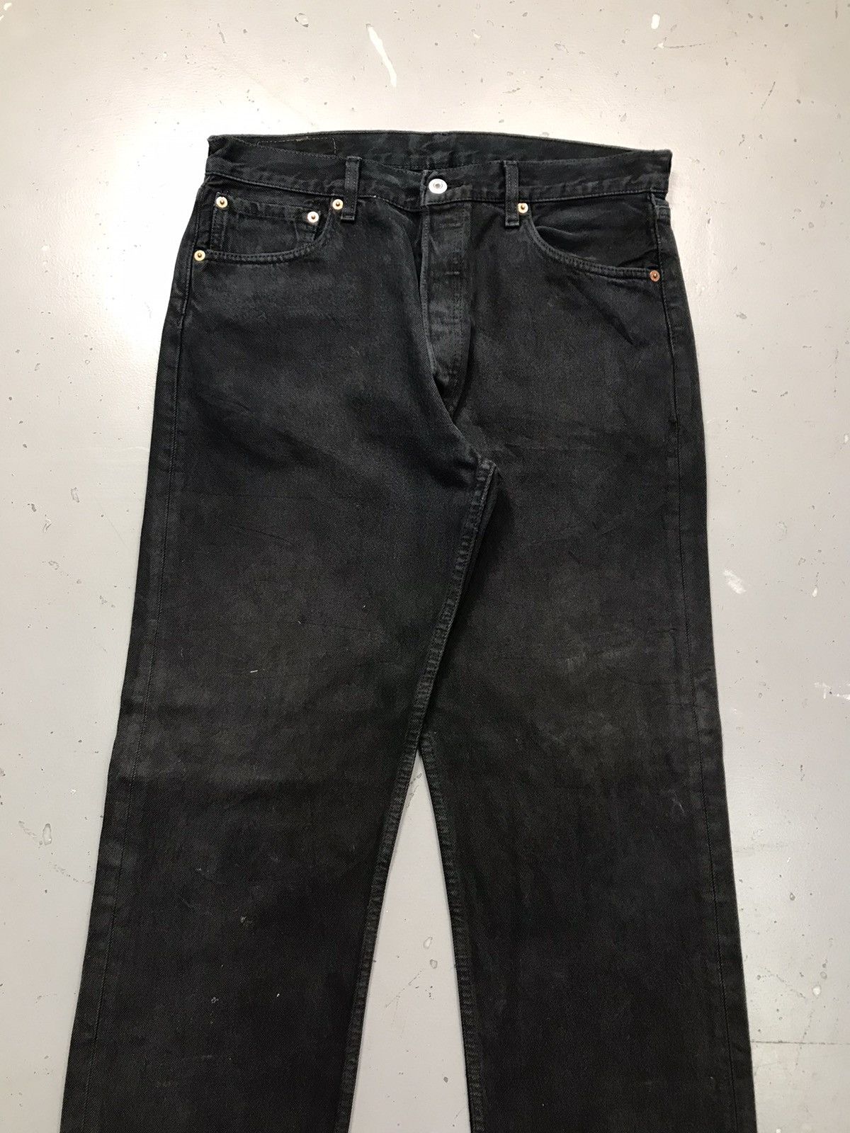 Levi's Vintage Levi’s Strauss & co 501 paper tag straight denim Size US 34 / EU 50 - 4 Thumbnail