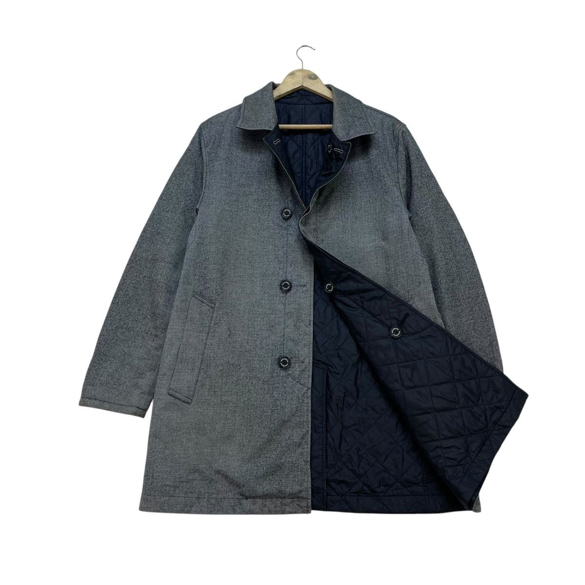 Designer × Mackintosh 💥Vintage Mackintosh Philosophy Reversible Long Coat Jacket Size US M / EU 48-50 / 2 - 3 Thumbnail