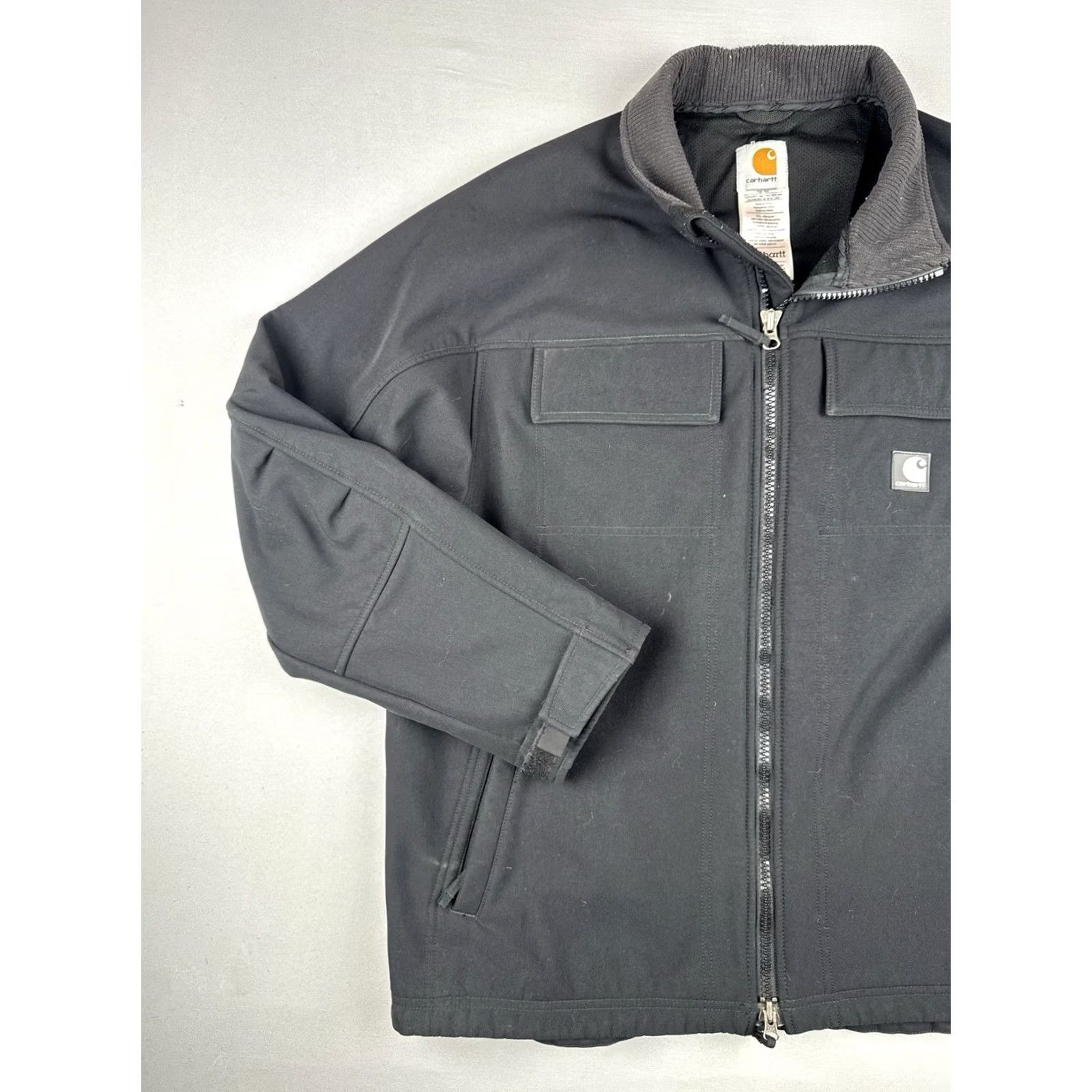 Carhartt Carhartt J176 Soft Shell Jacket Black Workwear Full Zip Men’s Large Size US L / EU 52-54 / 3 - 3 Thumbnail
