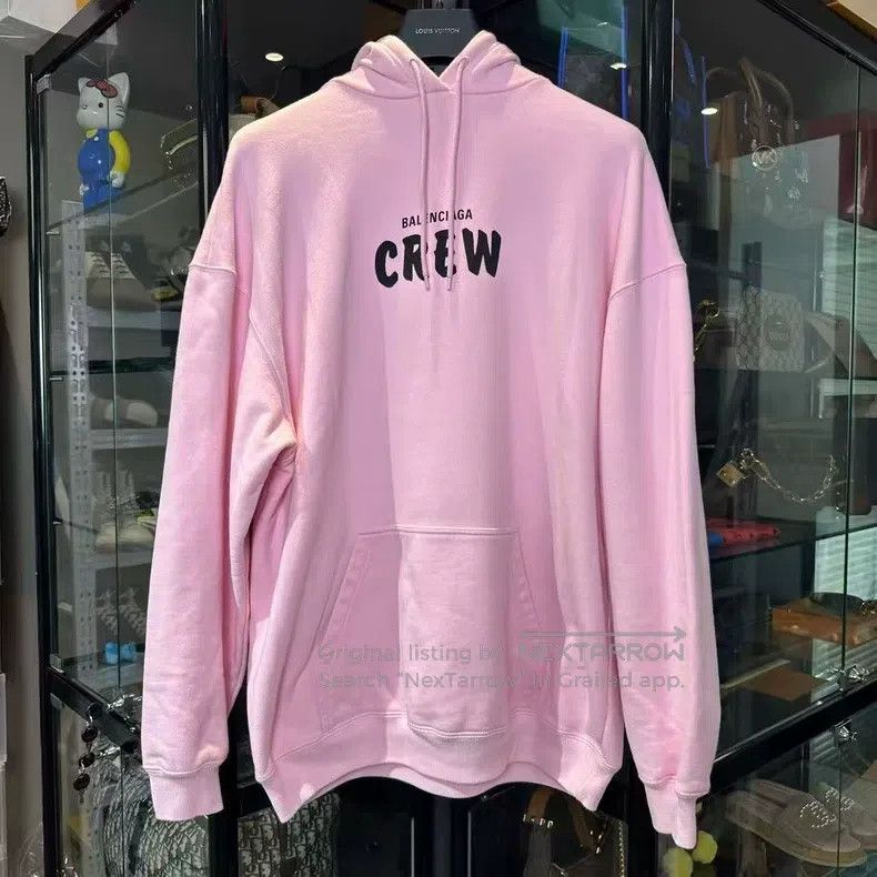 Balenciaga Balenciaga Pink Crew Hoodie Size US XS / EU 42 / 0 - 1 Thumbnail