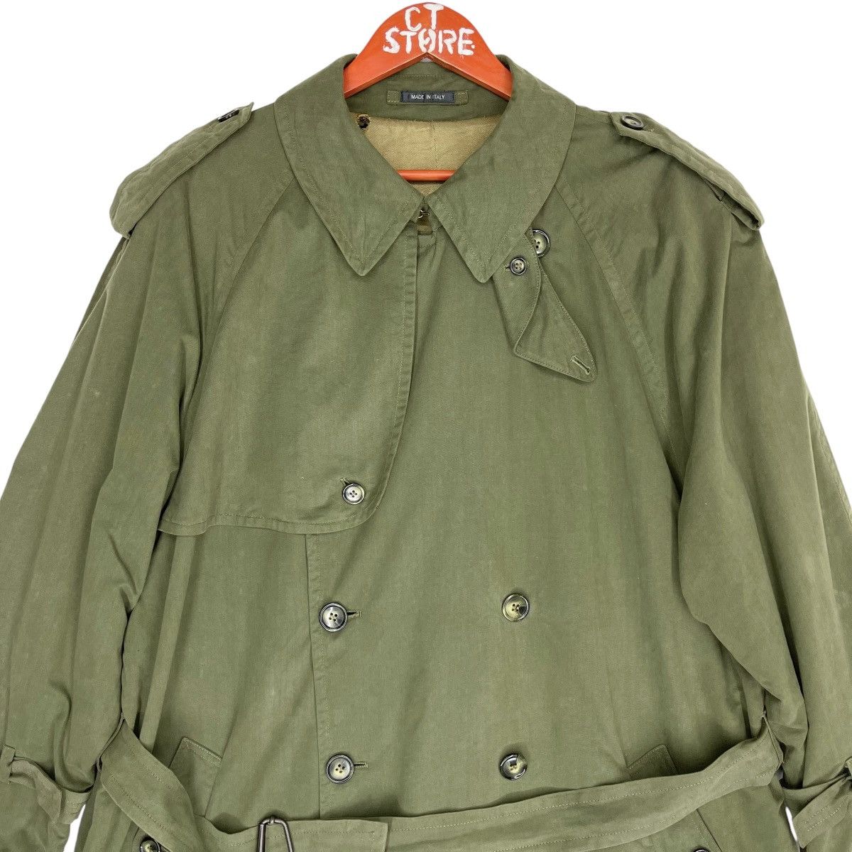 Vintage Vintage Varie Trench Coat Green Made In Italy Size US XL / EU 56 / 4 - 4 Thumbnail