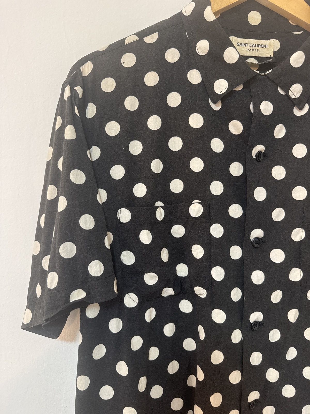 Saint Laurent Paris Saint Laurent Polka Dot Shirt Size US M / EU 48-50 / 2 - 2 Thumbnail