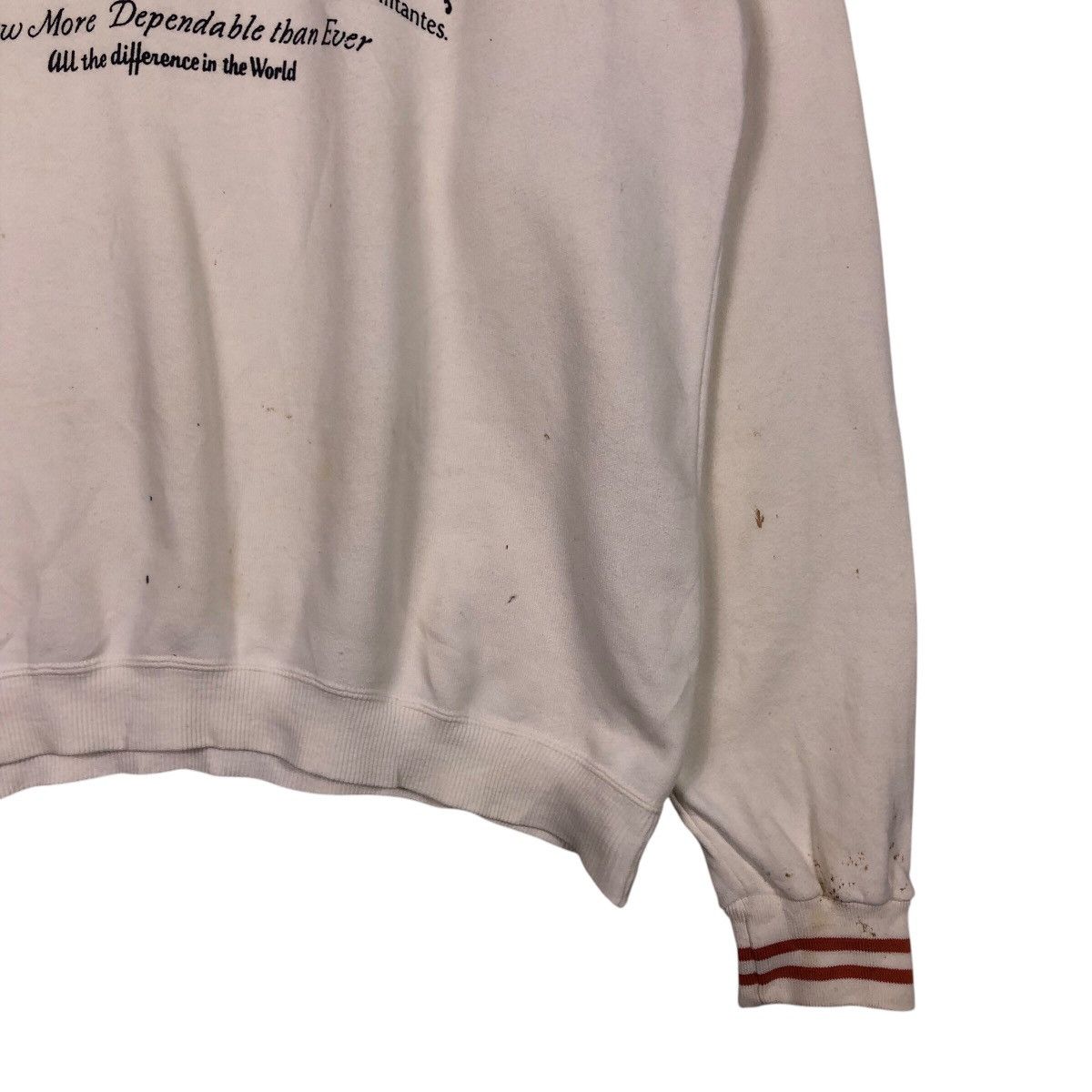 Japanese Brand 90s Transsonic Big Print Sweatshirt — Distressed + Sun-Faded Size US L / EU 52-54 / 3 - 6 Thumbnail