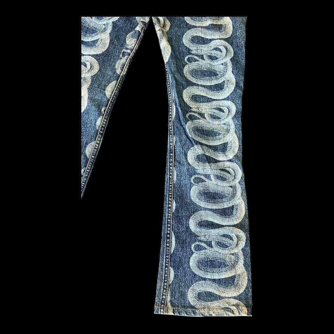 Hysteric Glamour HYSTERIC GLAMOUR SNAKE PRINT DESIGN JAPANESE BRAND DENIM Size US 29 - 9 Thumbnail